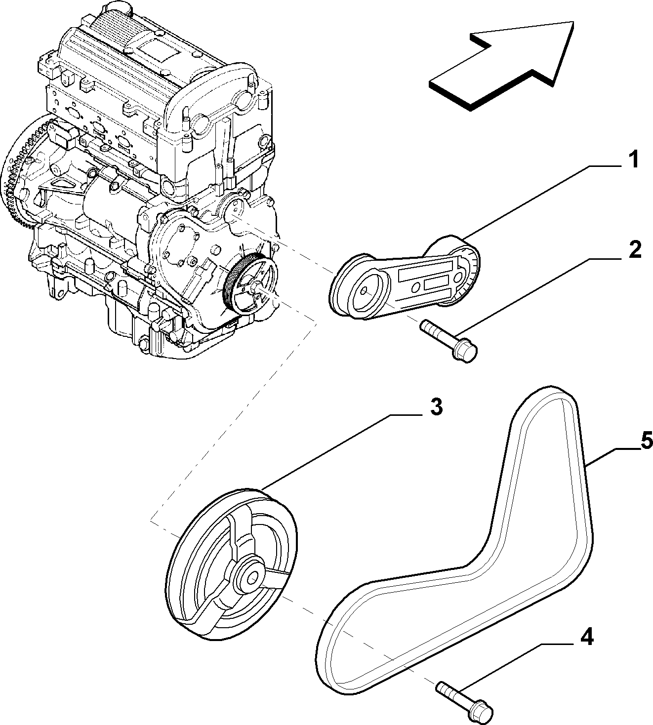 Lancia 55351458 - Поликлиновой ремень parts5.com