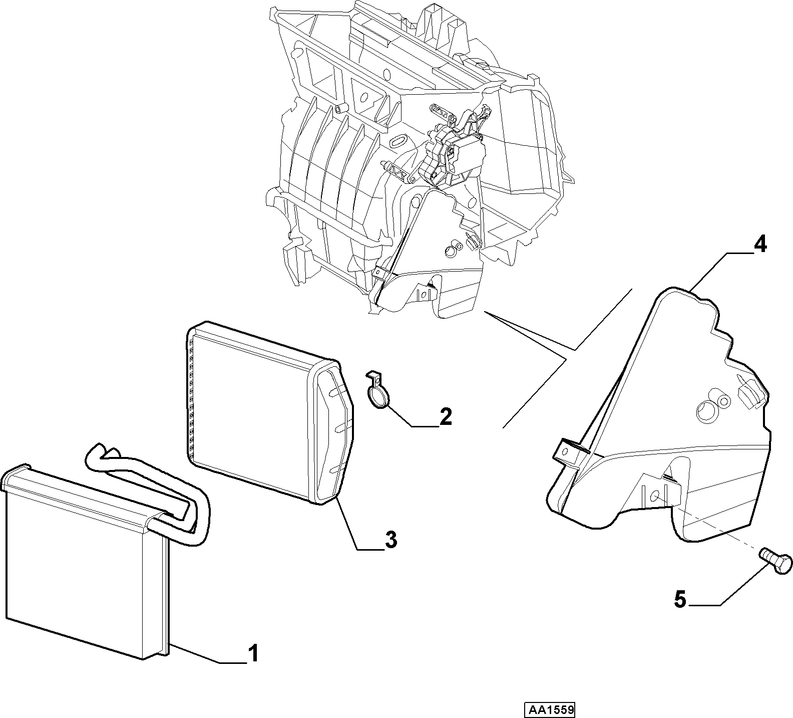 Pontiac 77363732 - Schimbator caldura, incalzire habitaclu parts5.com