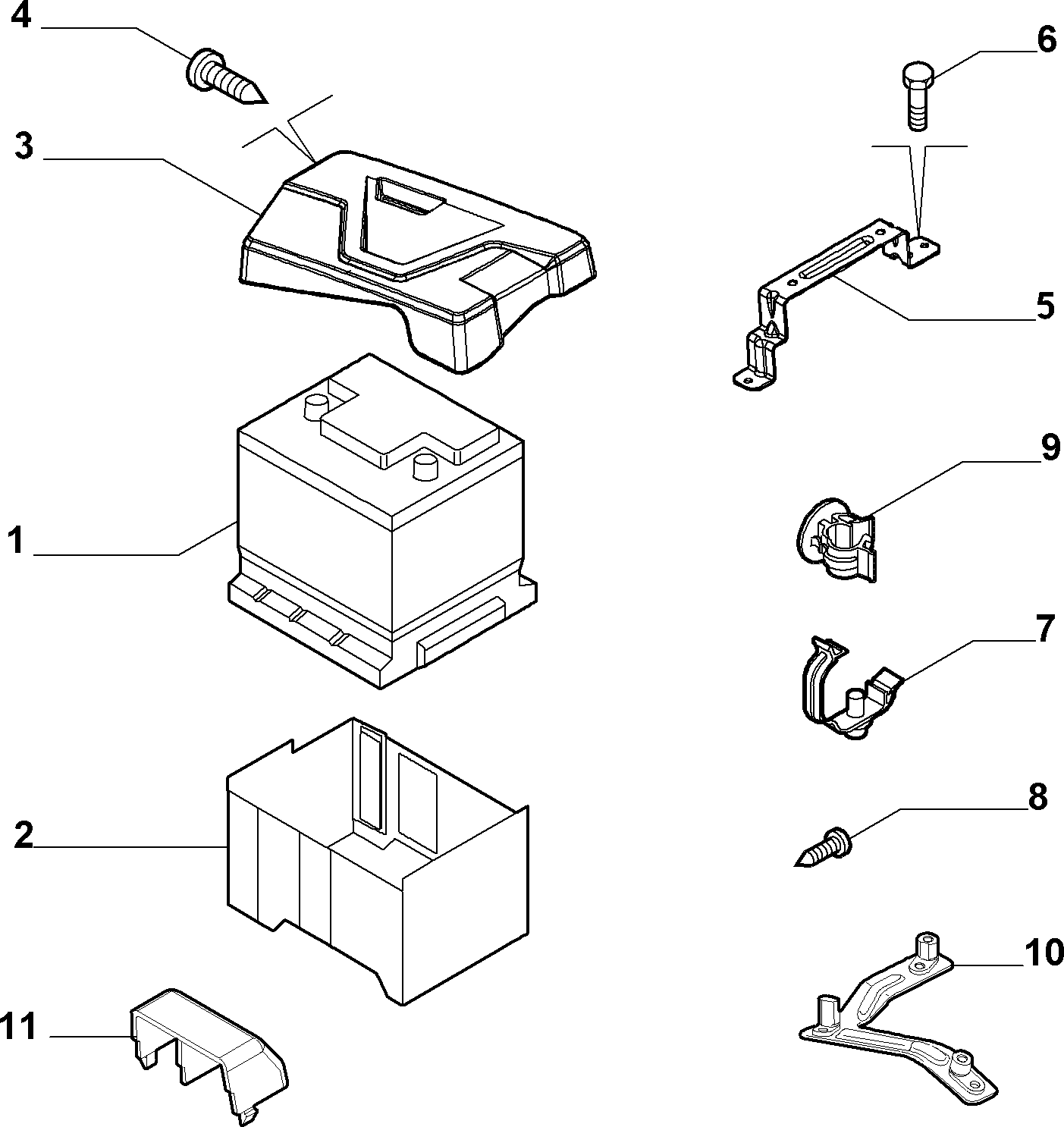 Lancia 71751146 - Batterie de démarrage parts5.com