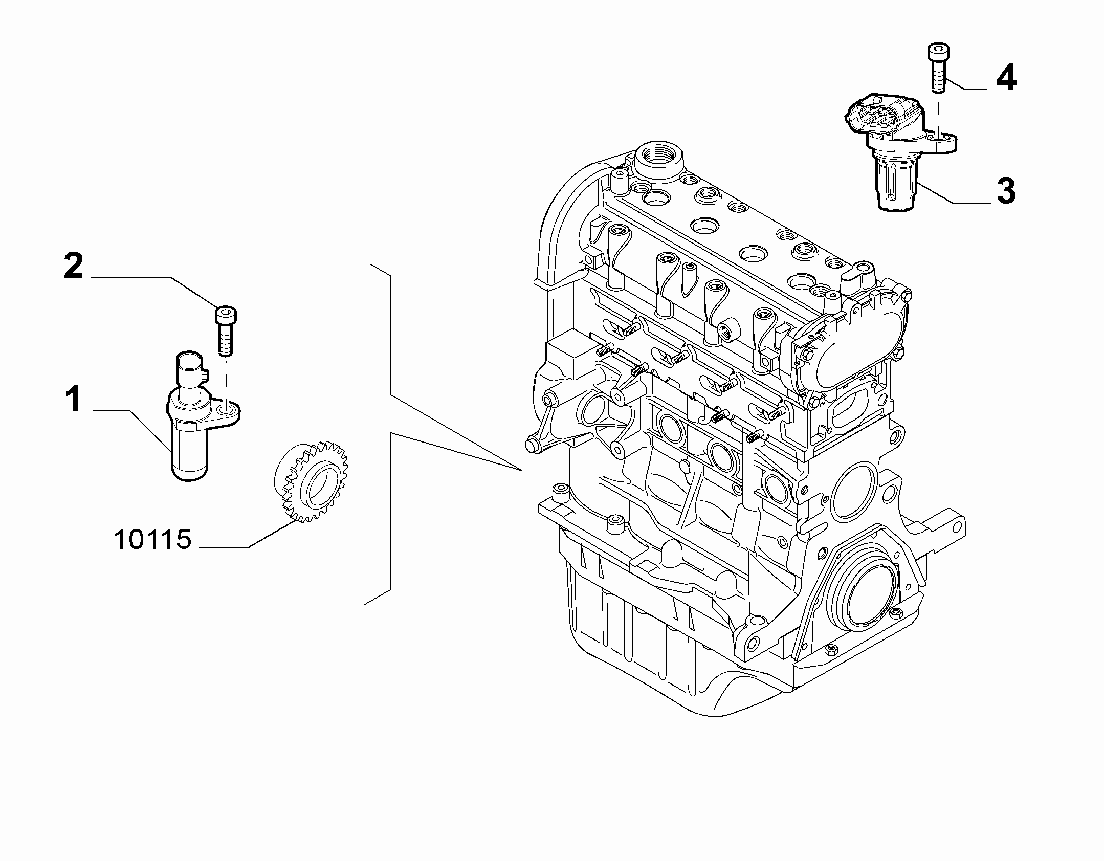 Vauxhall 55239747 - Σηματοδ. παλμών, στροφ. άξονας parts5.com