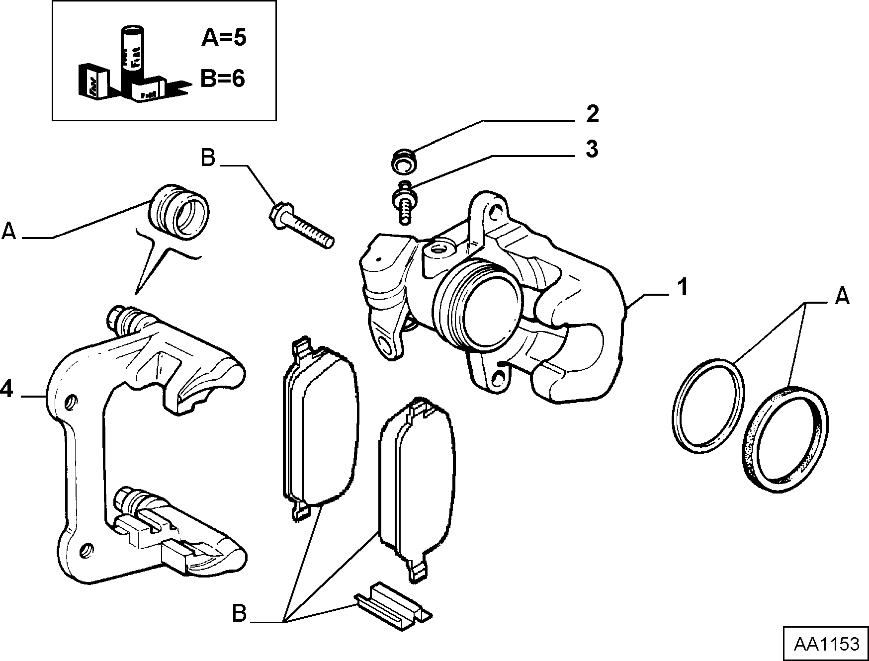 FIAT / LANCIA 9947819 - Repair Kit, brake caliper parts5.com