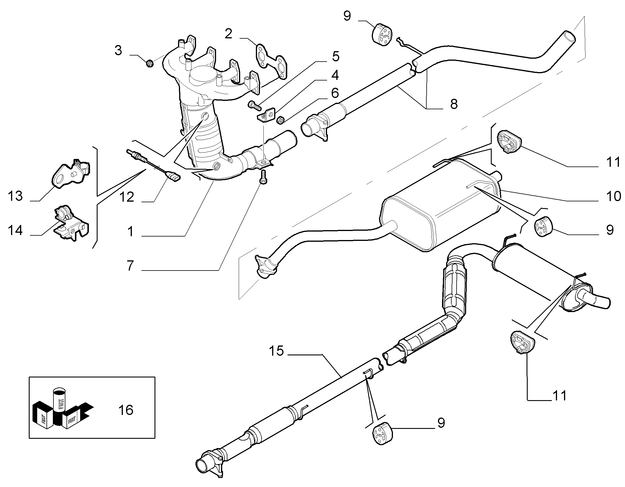 FIAT 55201610 - Sonda Lambda parts5.com