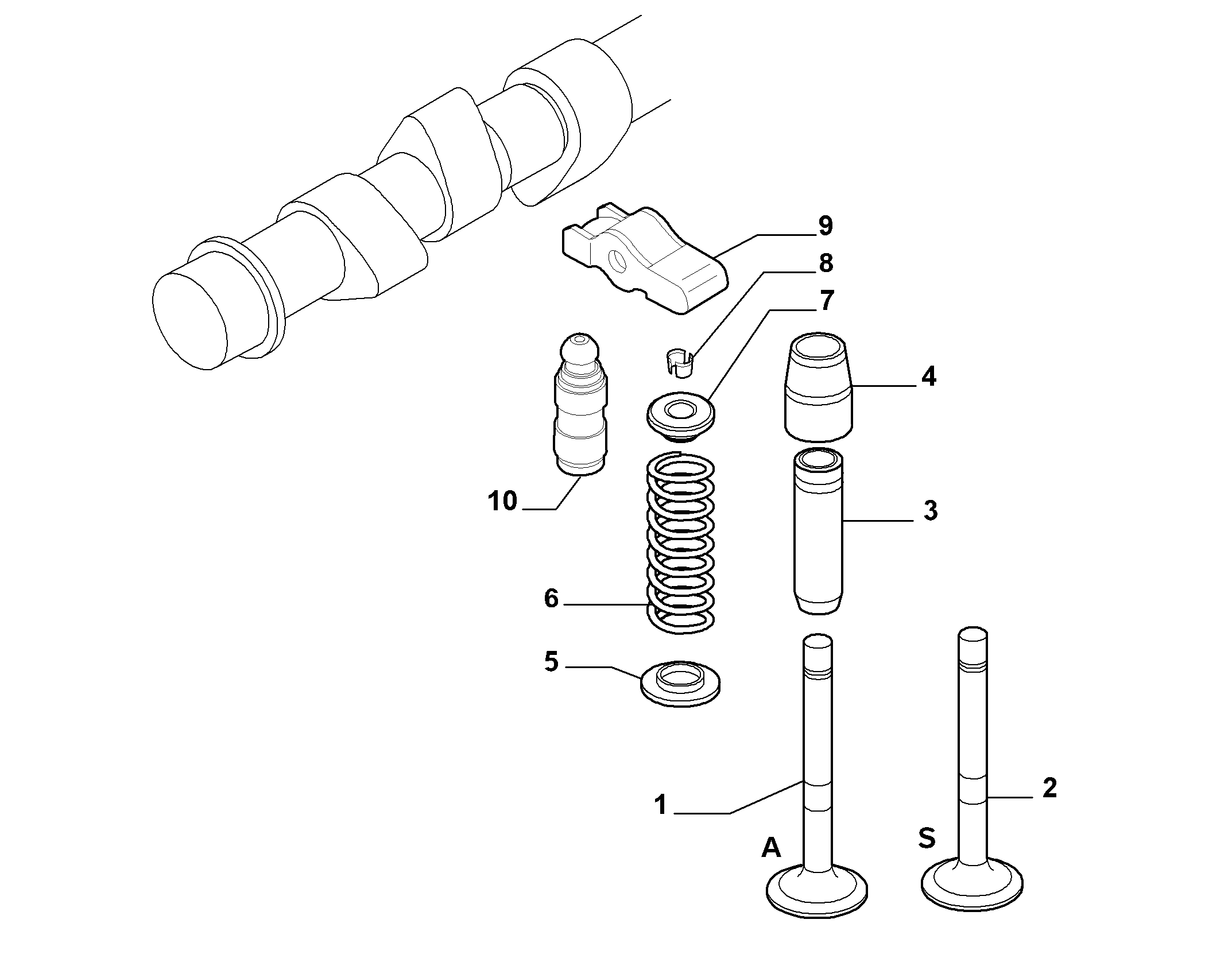 FIAT 46556651 - Гумичка на клапан, уплътн. пръстен, стъбло на кл. parts5.com