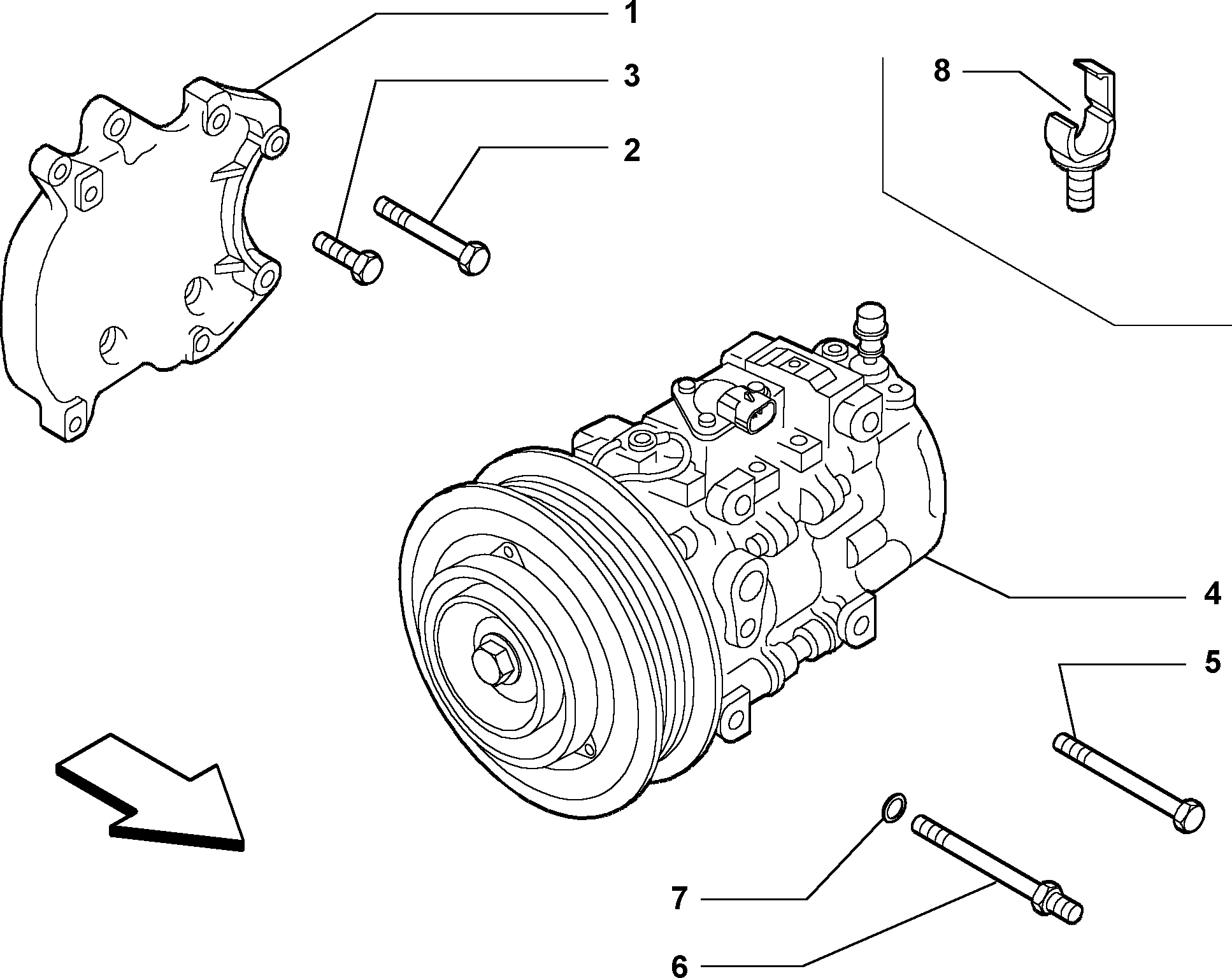 Alfa Romeo 60630739 - Kompresor, klima-uređaj parts5.com