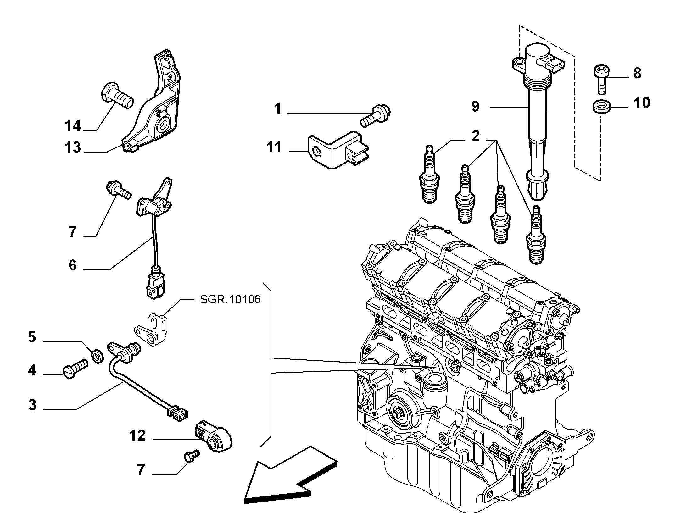 FIAT 46531918 - Свеча зажигания parts5.com