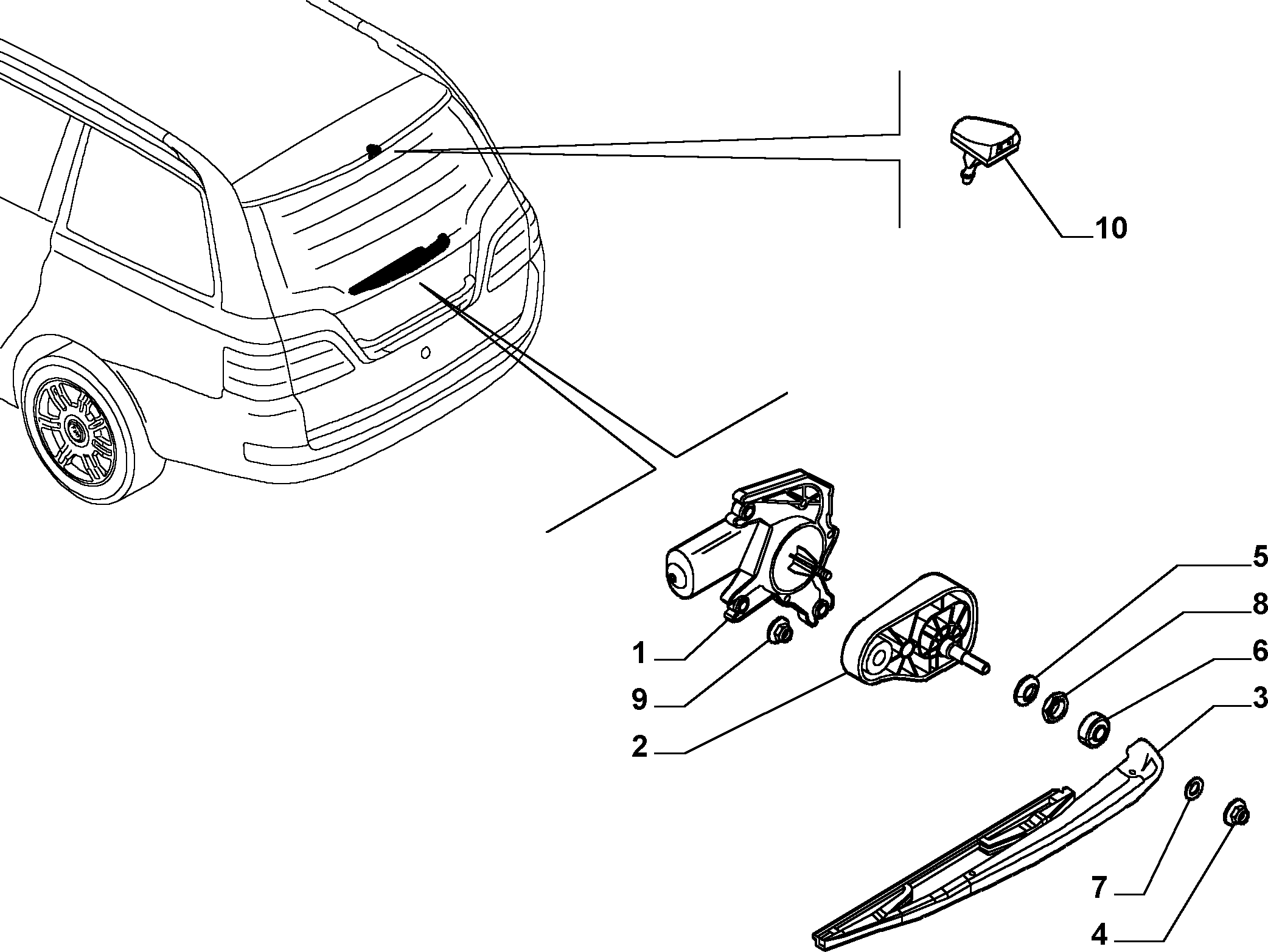 FIAT 46775472 - Krak brisača, pranje stakla parts5.com