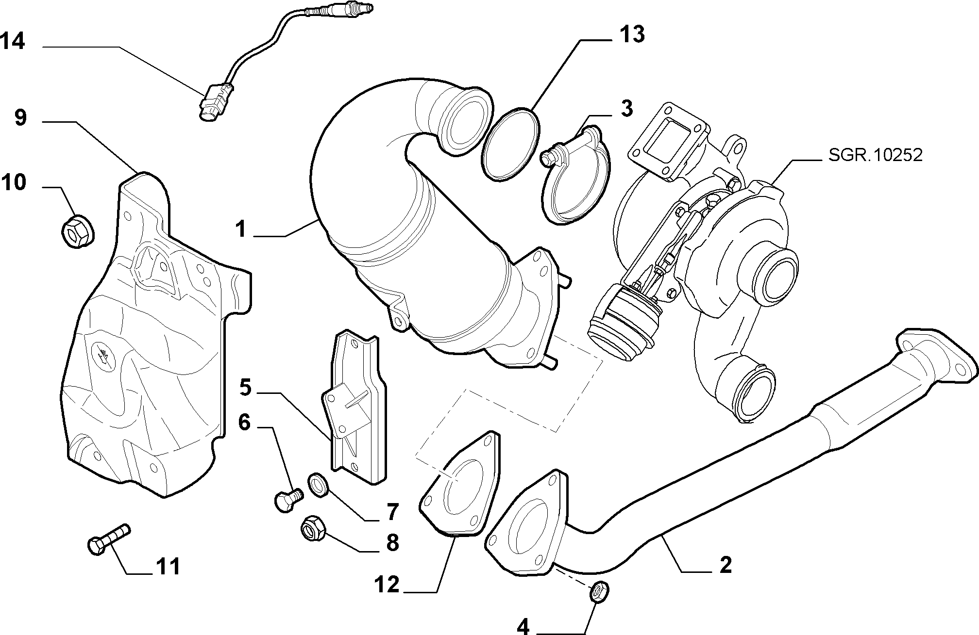 FIAT 55189996 - Lambda Sensor parts5.com