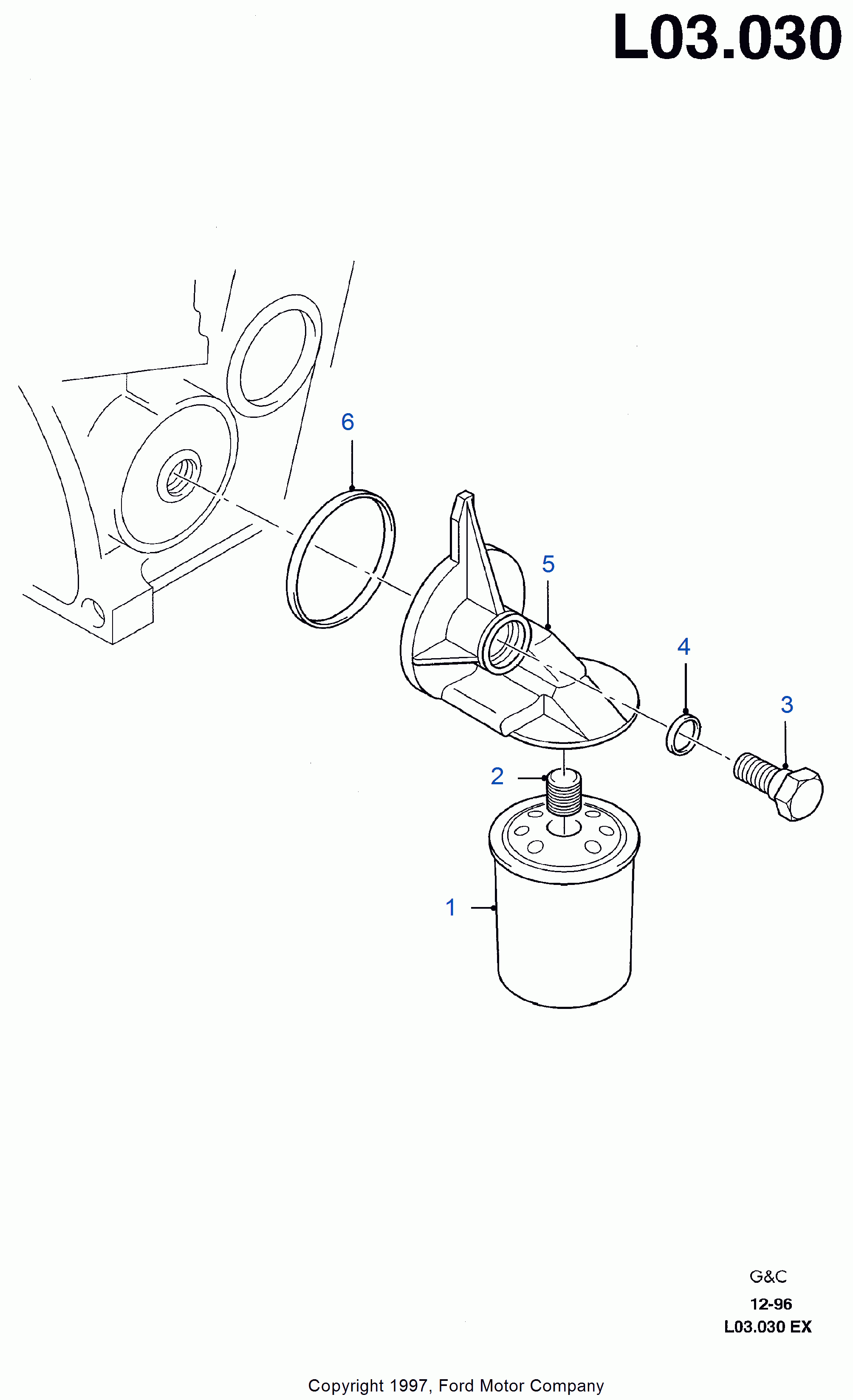 FORD 5191624 - Filtru ulei parts5.com