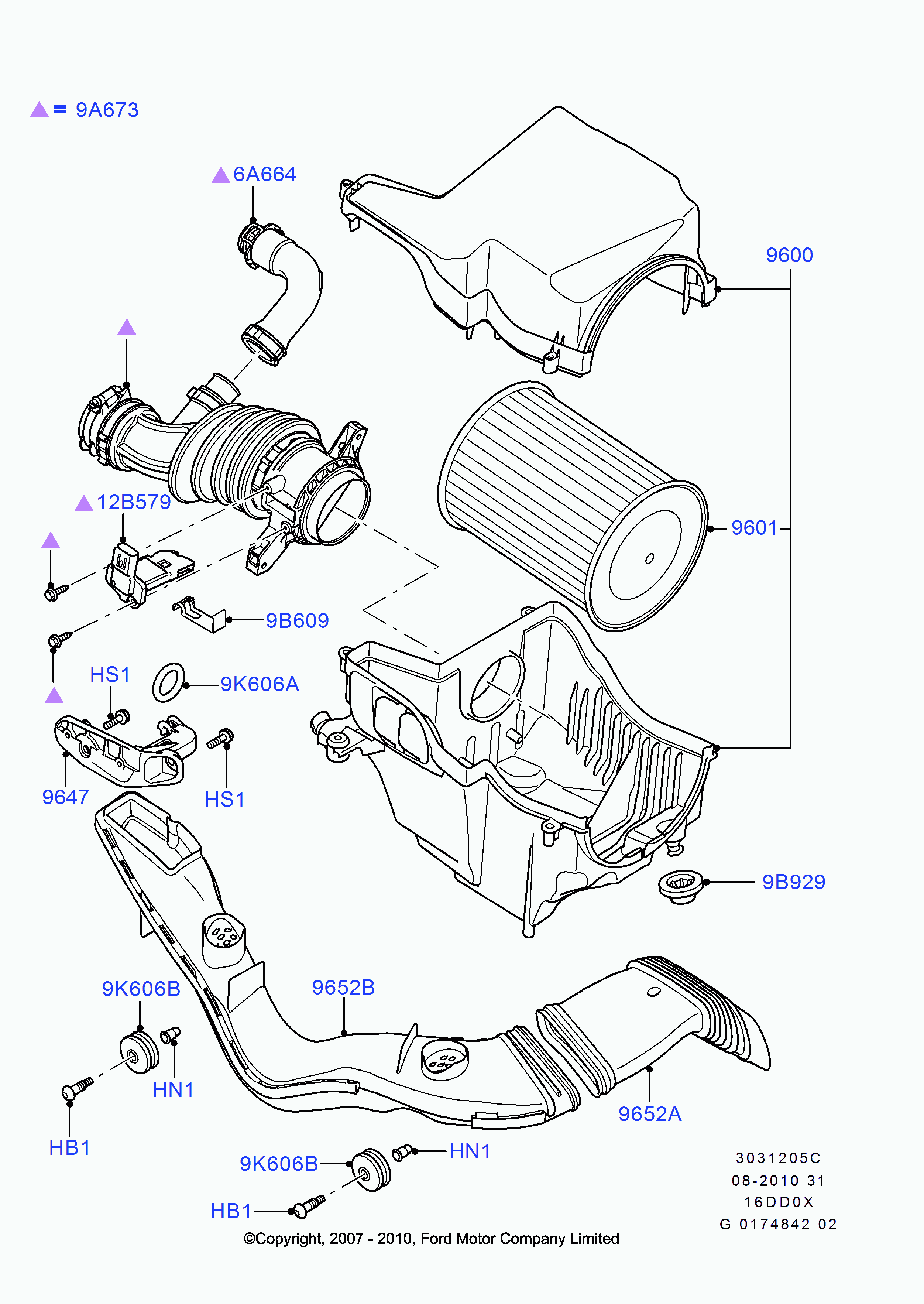 FORD 1 480 570 - Въздухомер-измерител на масата на въздуха parts5.com