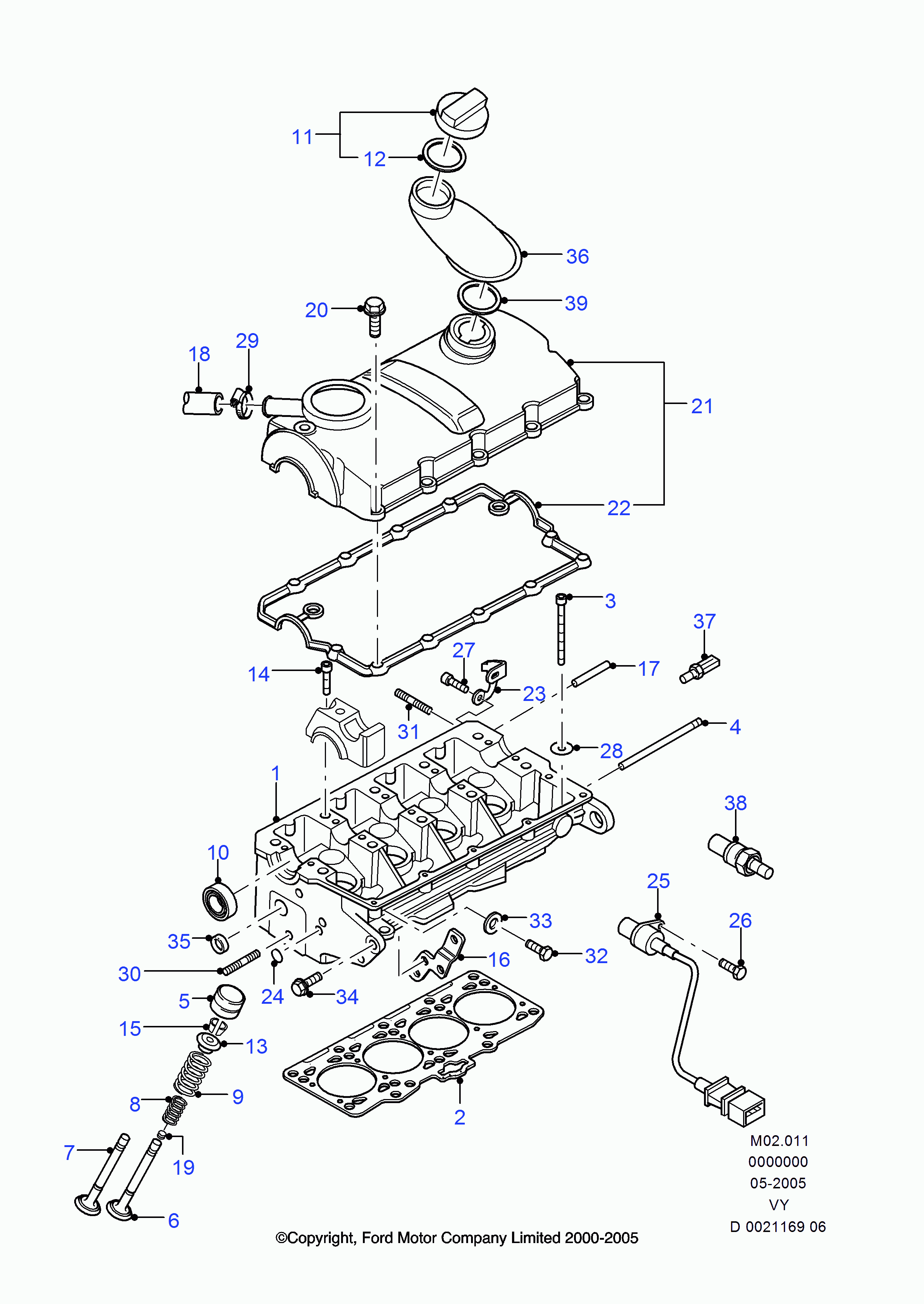 FORD 1 253 755 - Senzor impulsuri, arbore cotit parts5.com