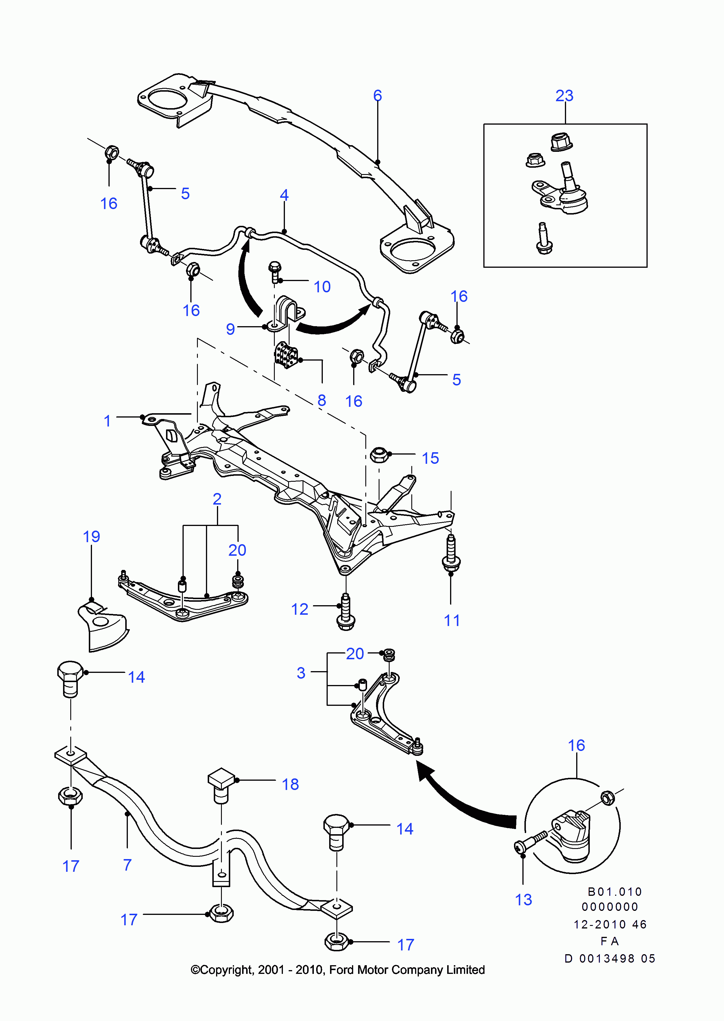 FORD 1130273 - Drog / opornik, stabilizator parts5.com