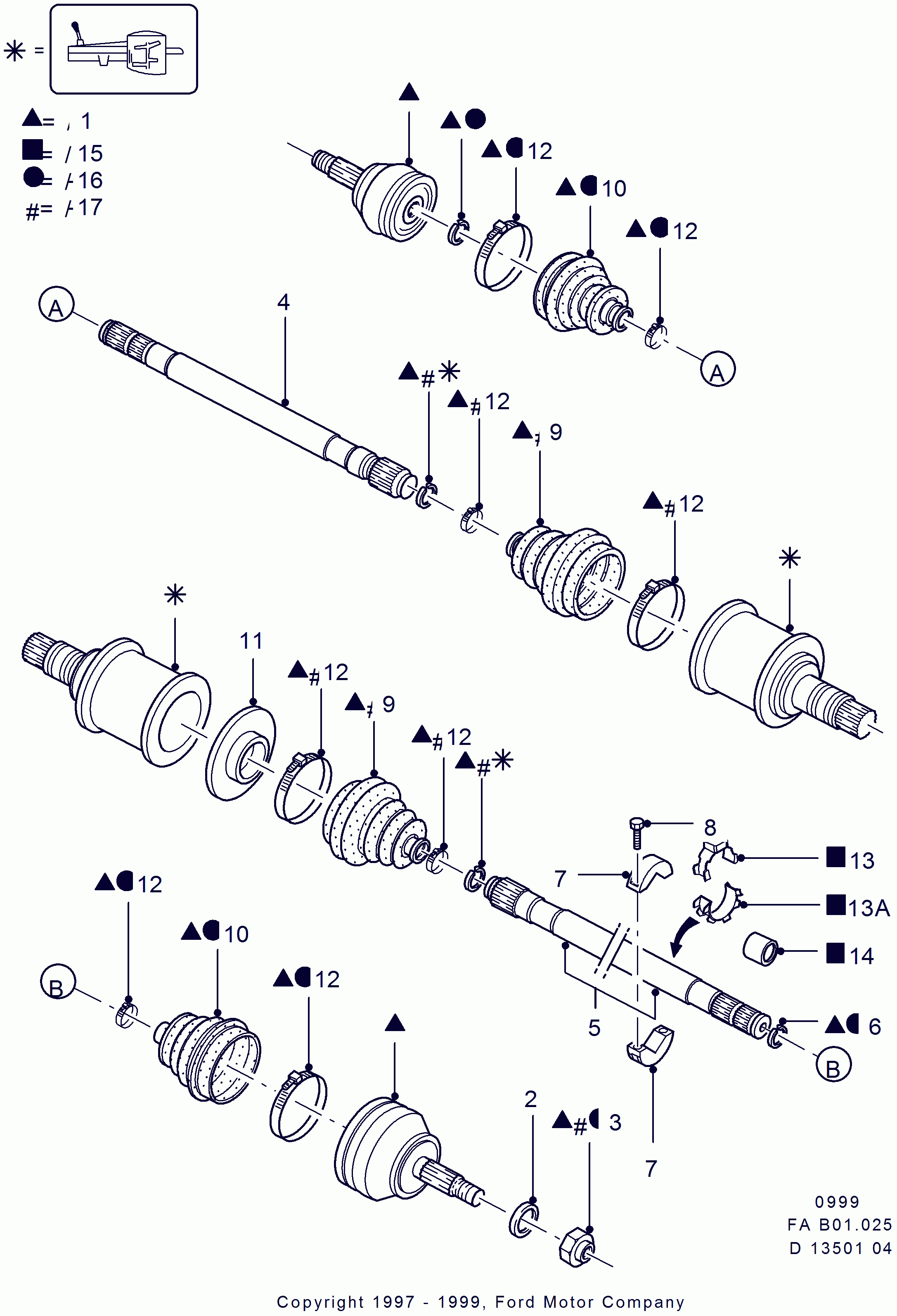 FORD 1073805 - Bellow, drive shaft parts5.com