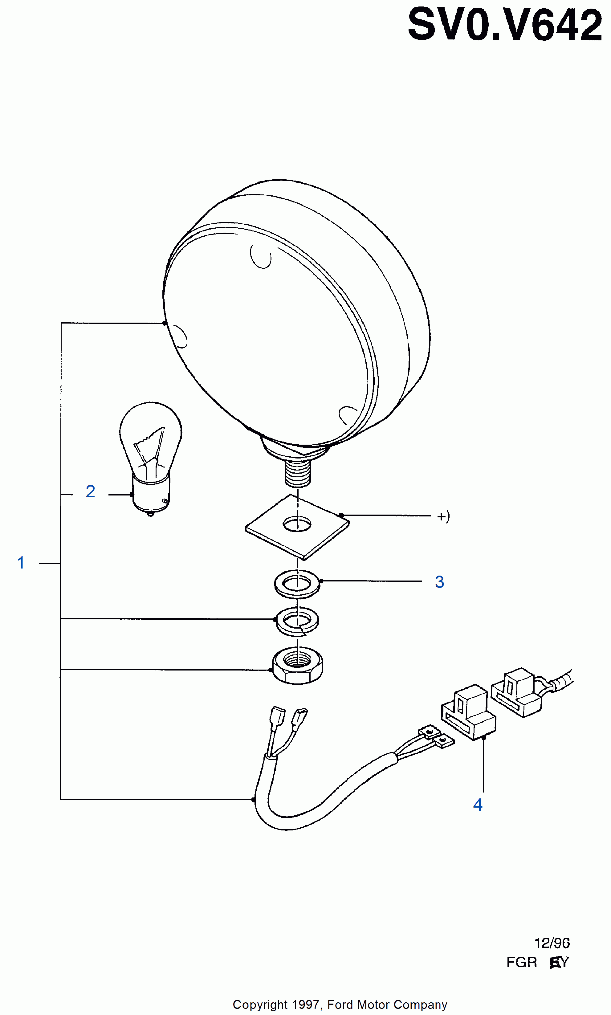 FORD 6 090 983 - Lámpara incandescente, panel de instrumentos parts5.com