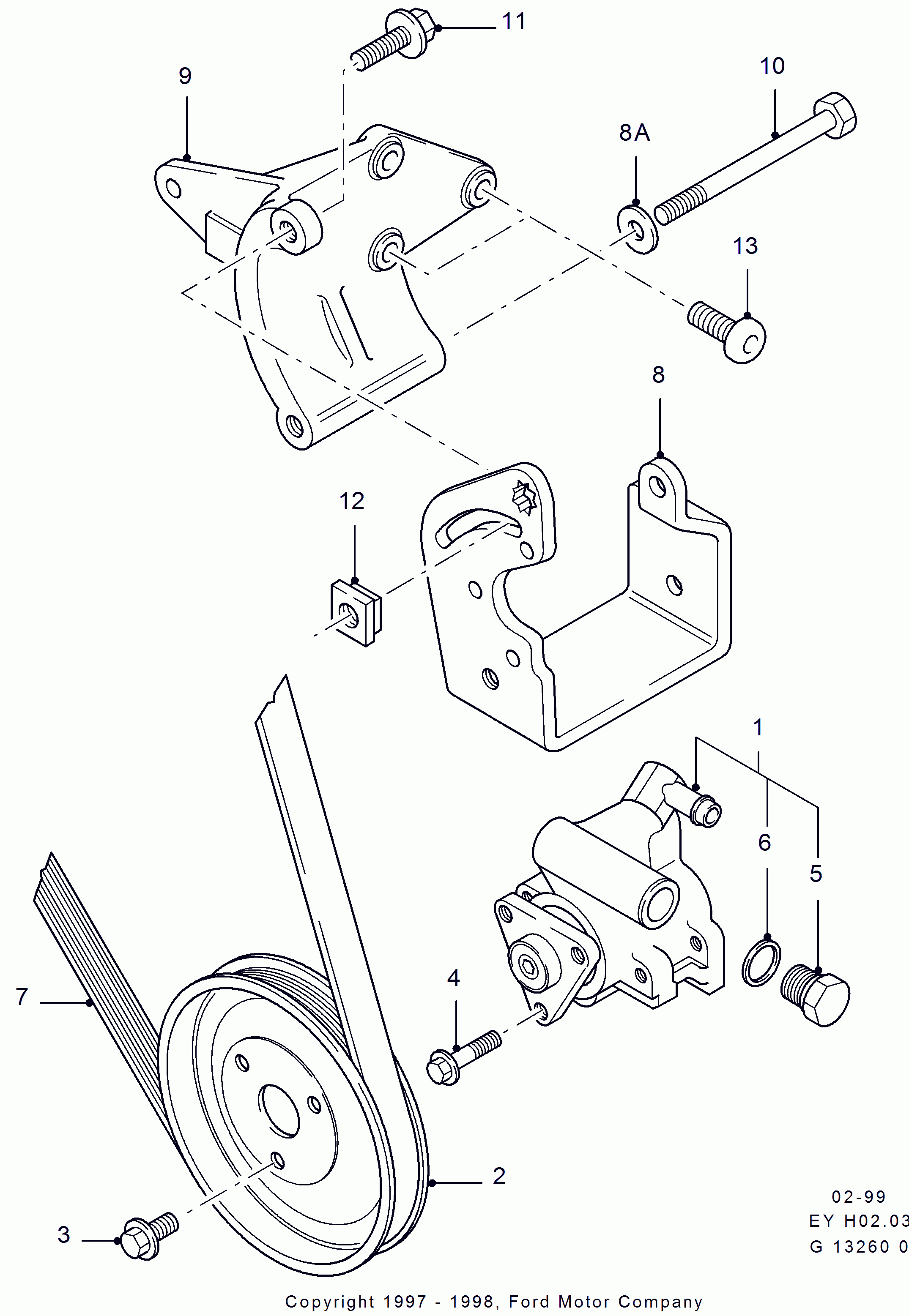 FORD 7120853 - Keilrippenriemen parts5.com