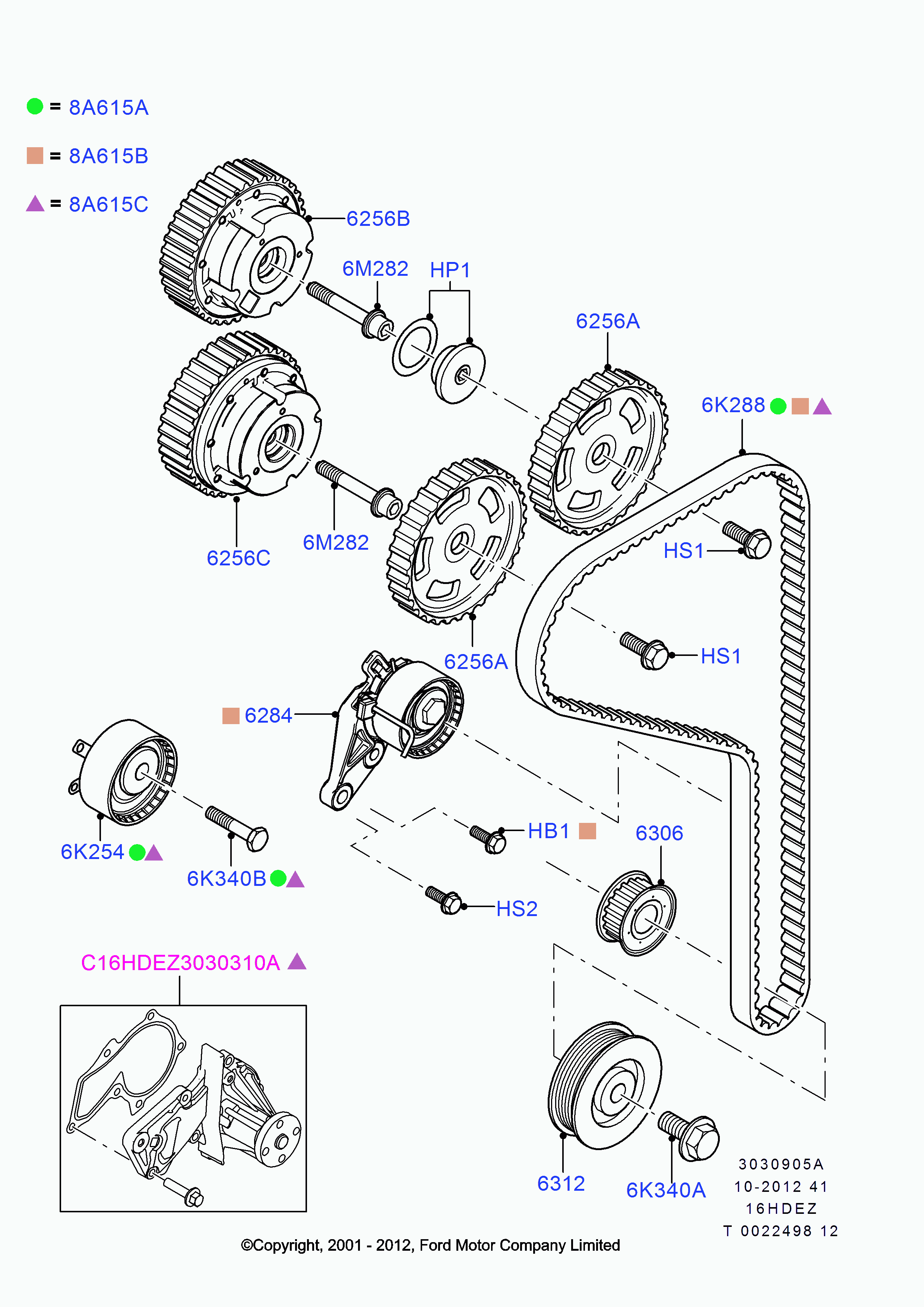 FORD 1406755 - Hammashihnasarja parts5.com