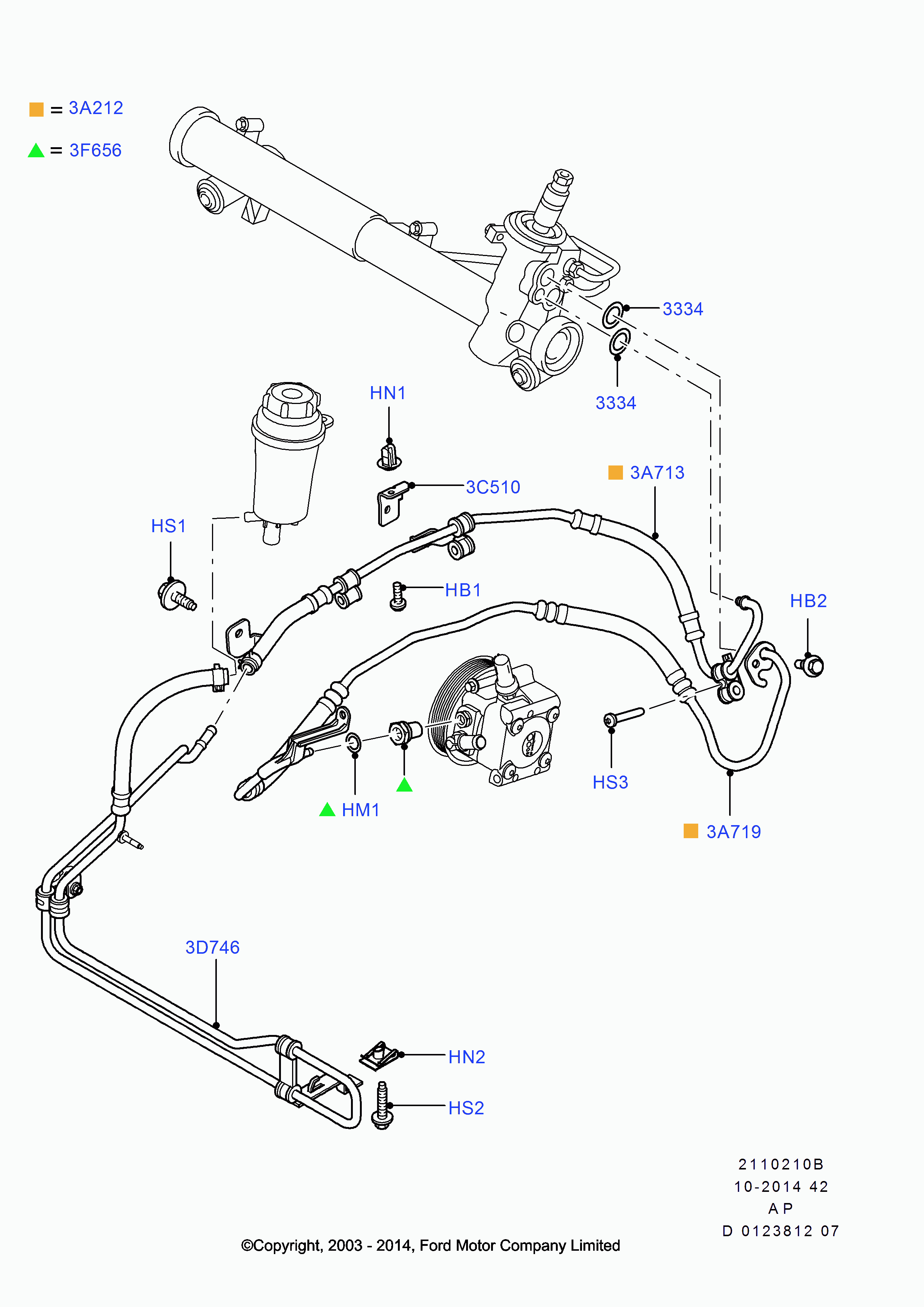 FORD 1332662 - Seal Ring, coolant tube parts5.com