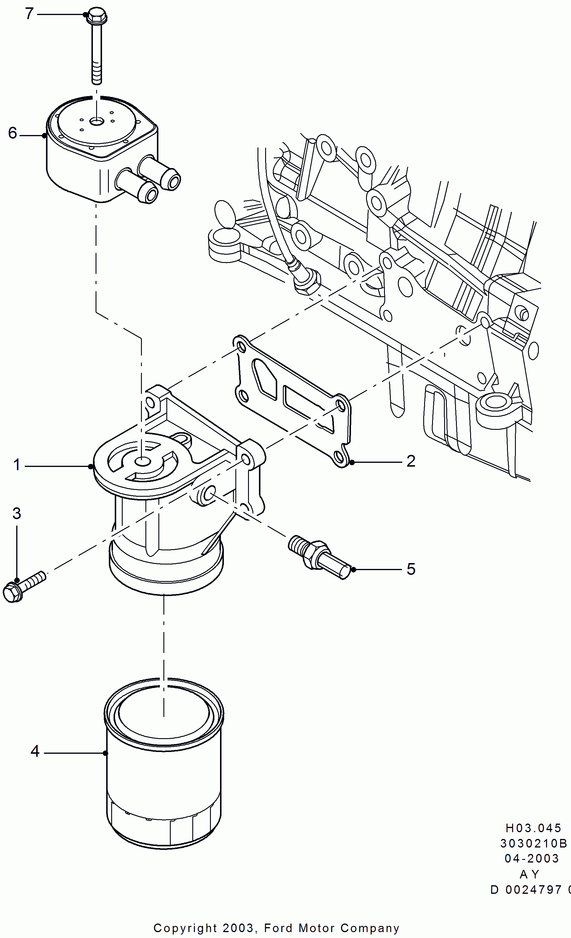 FORD 1 595 247 - Маслен филтър parts5.com