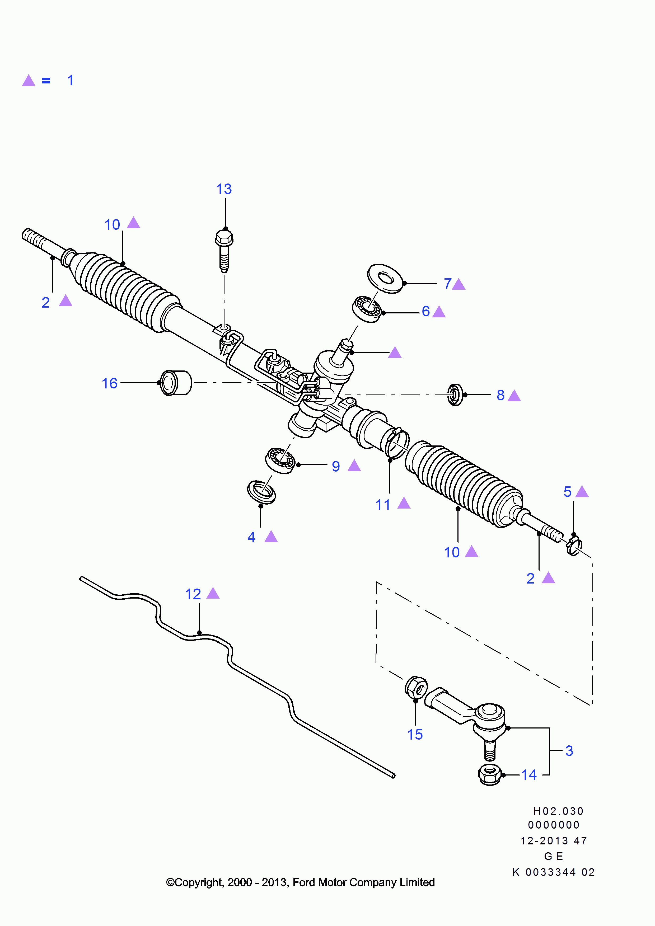 Jaguar 1138313 - Tie Rod End parts5.com