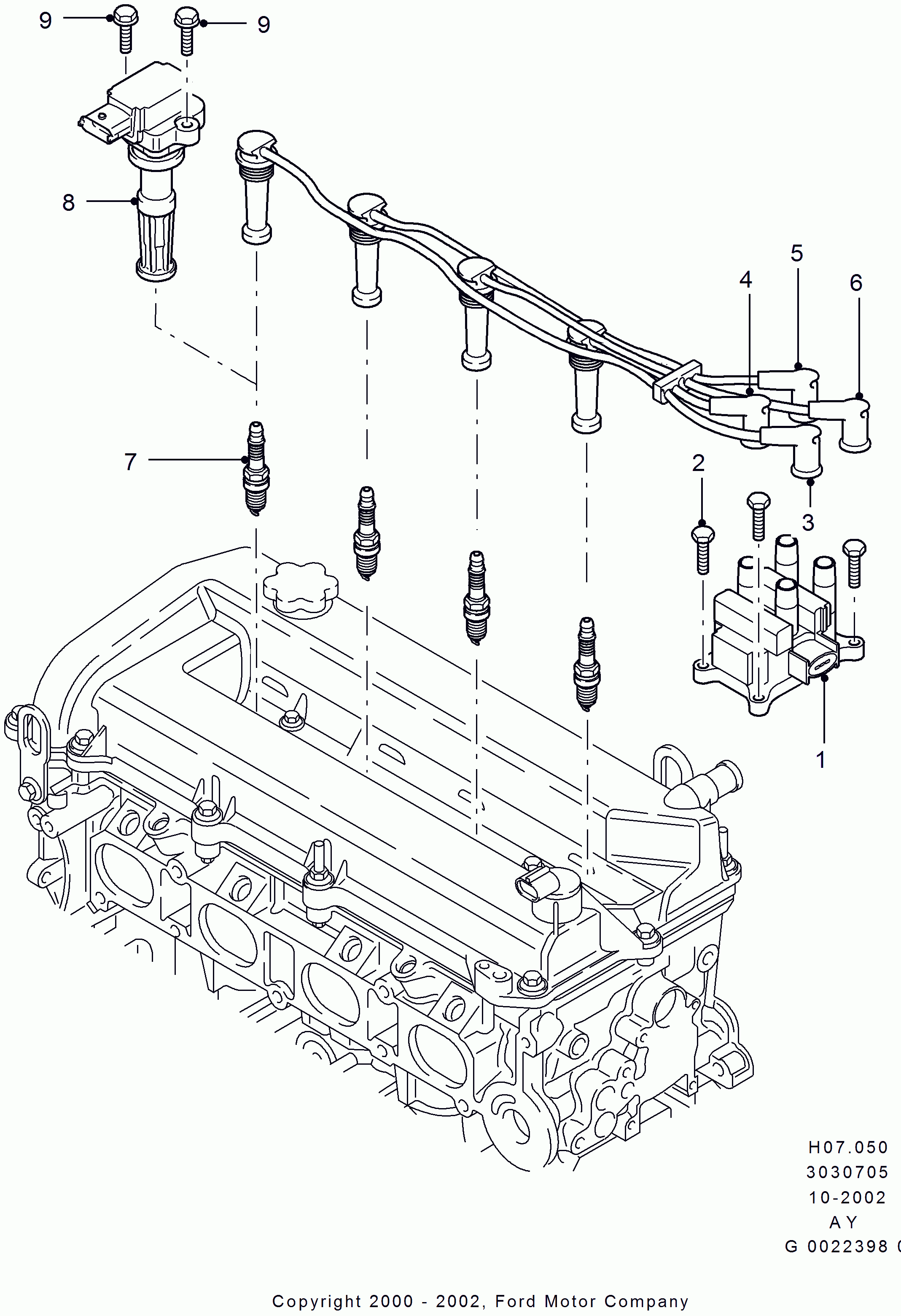 FORD 1 315 691 - Zapaľovacia sviečka parts5.com