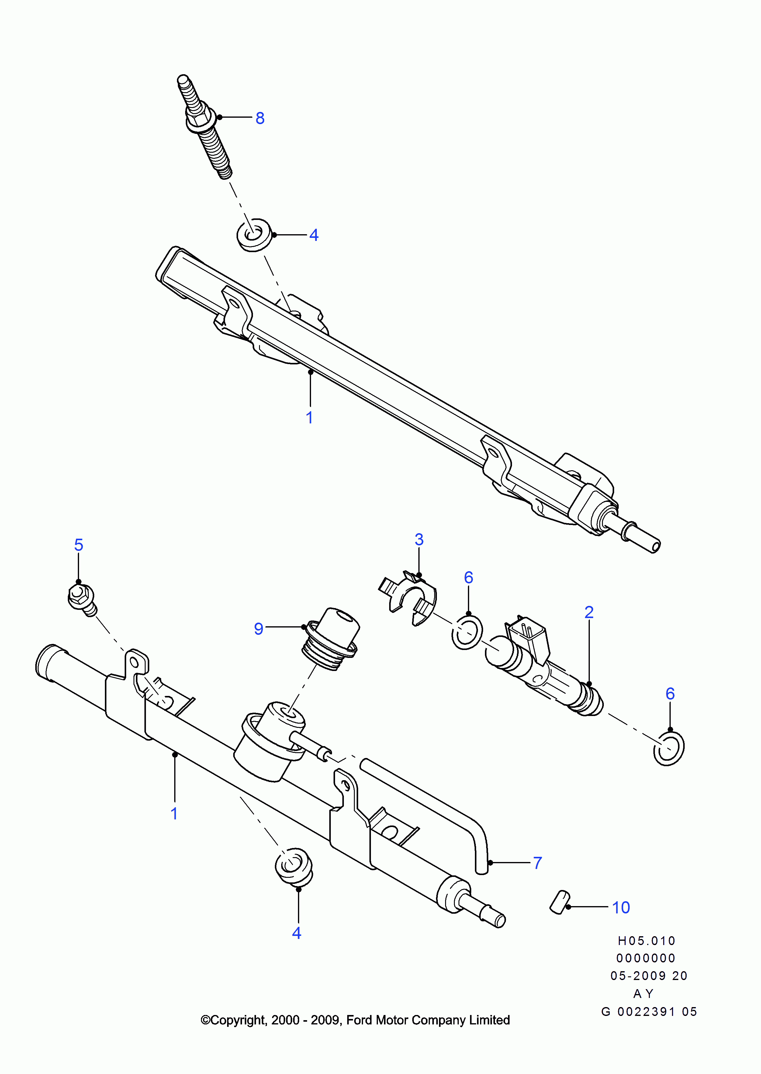 FORD 4334875 - Inel etansare, injector parts5.com