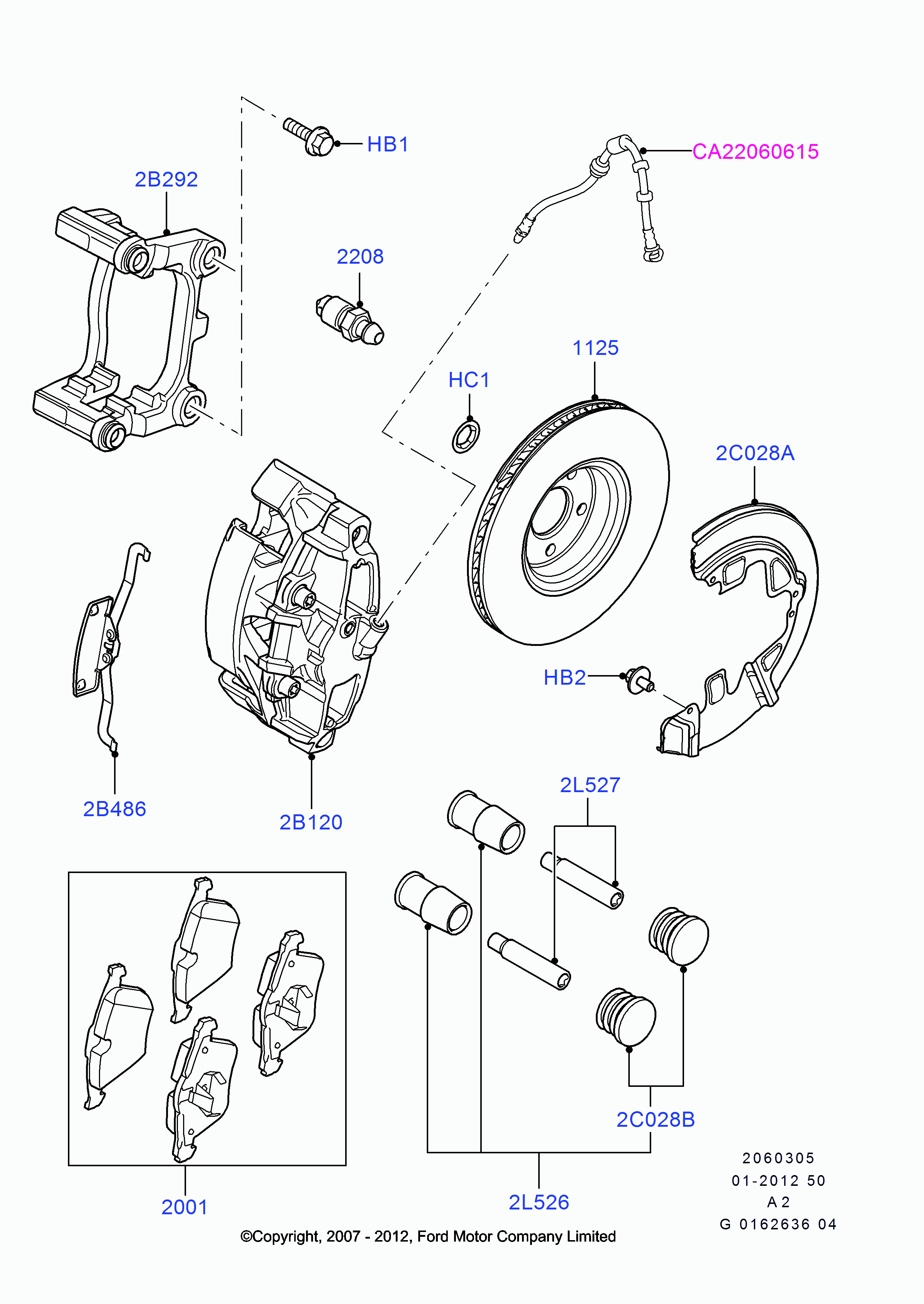 FORD 1583139 - Brake Caliper parts5.com