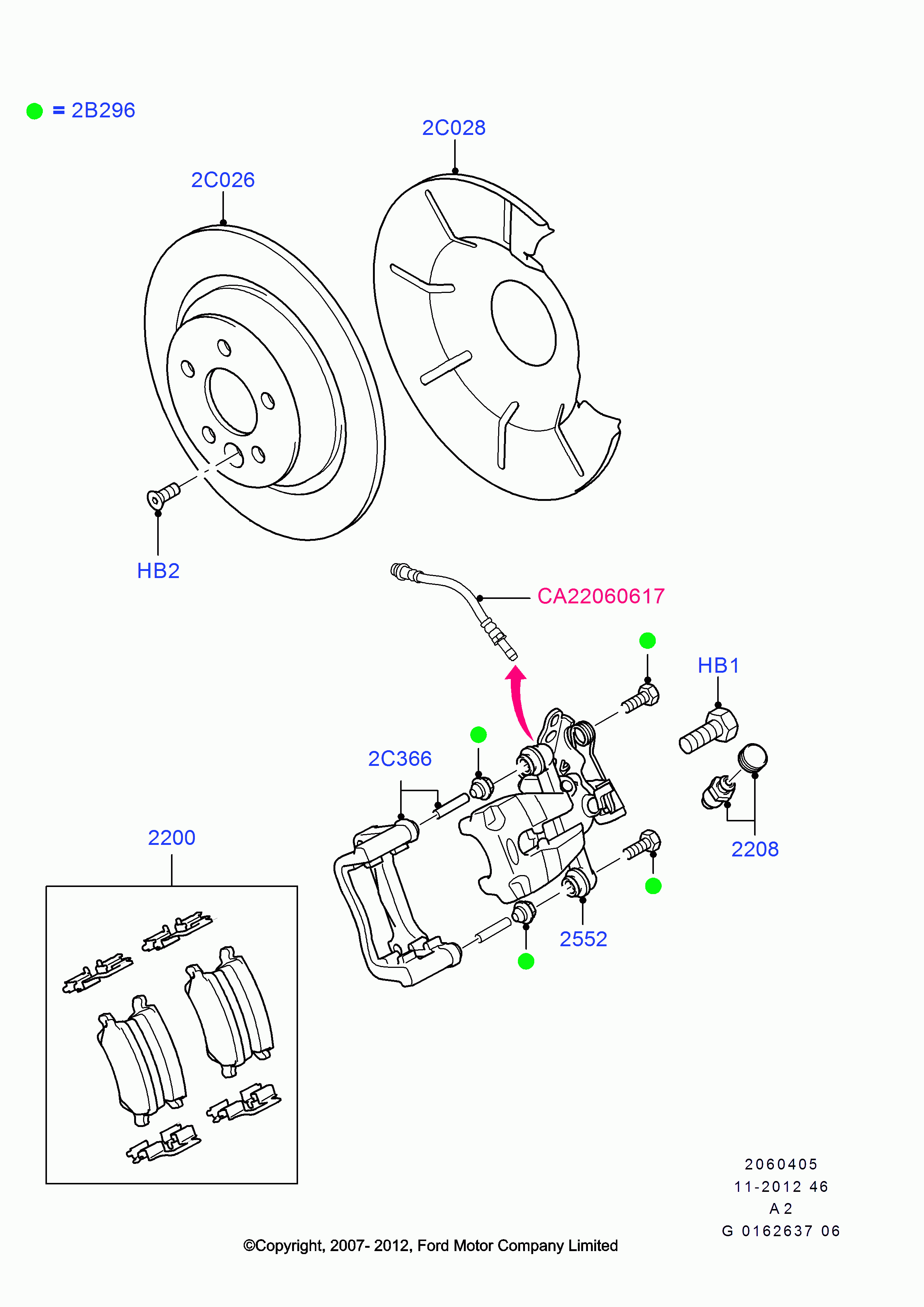 Land Rover 1864280 - Disc frana parts5.com