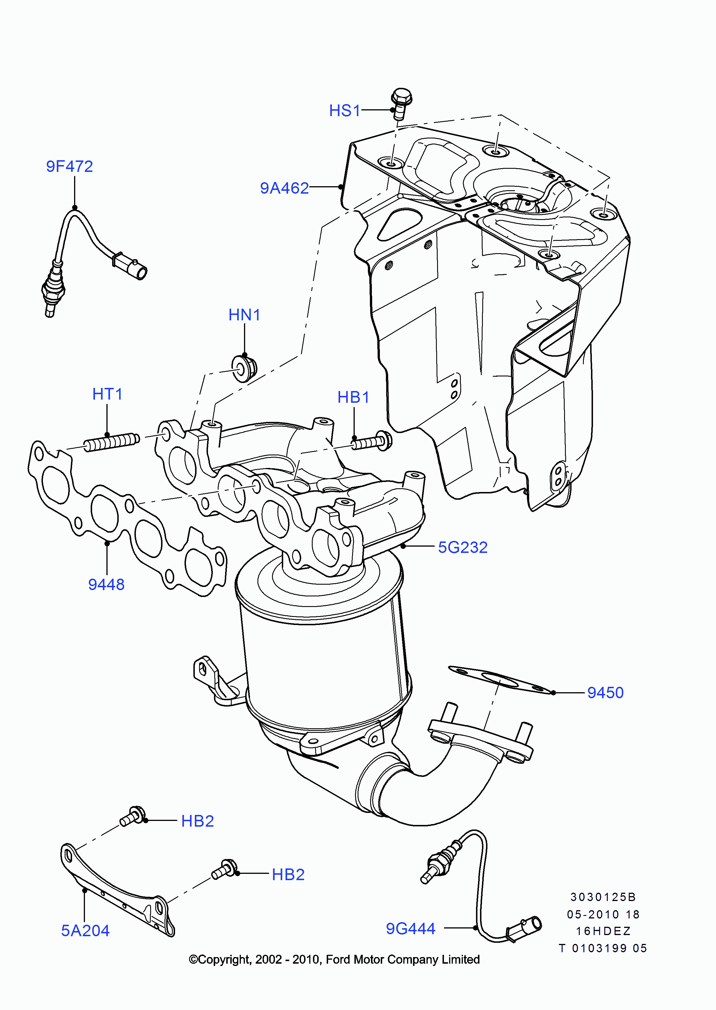 FORD 1 143 514 - Lambda sensörü parts5.com