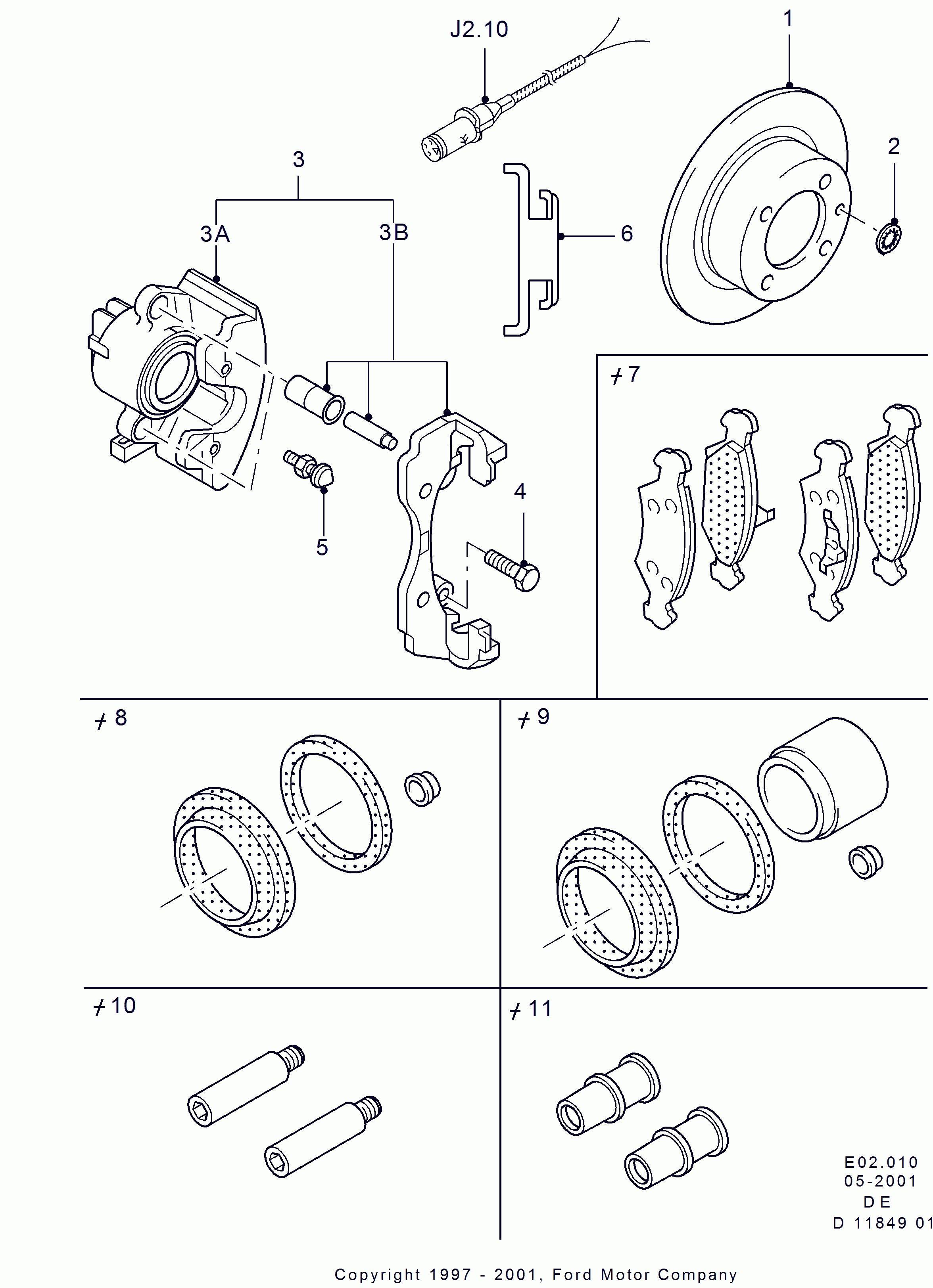 FORD 6128159 - Repair Kit, brake caliper parts5.com