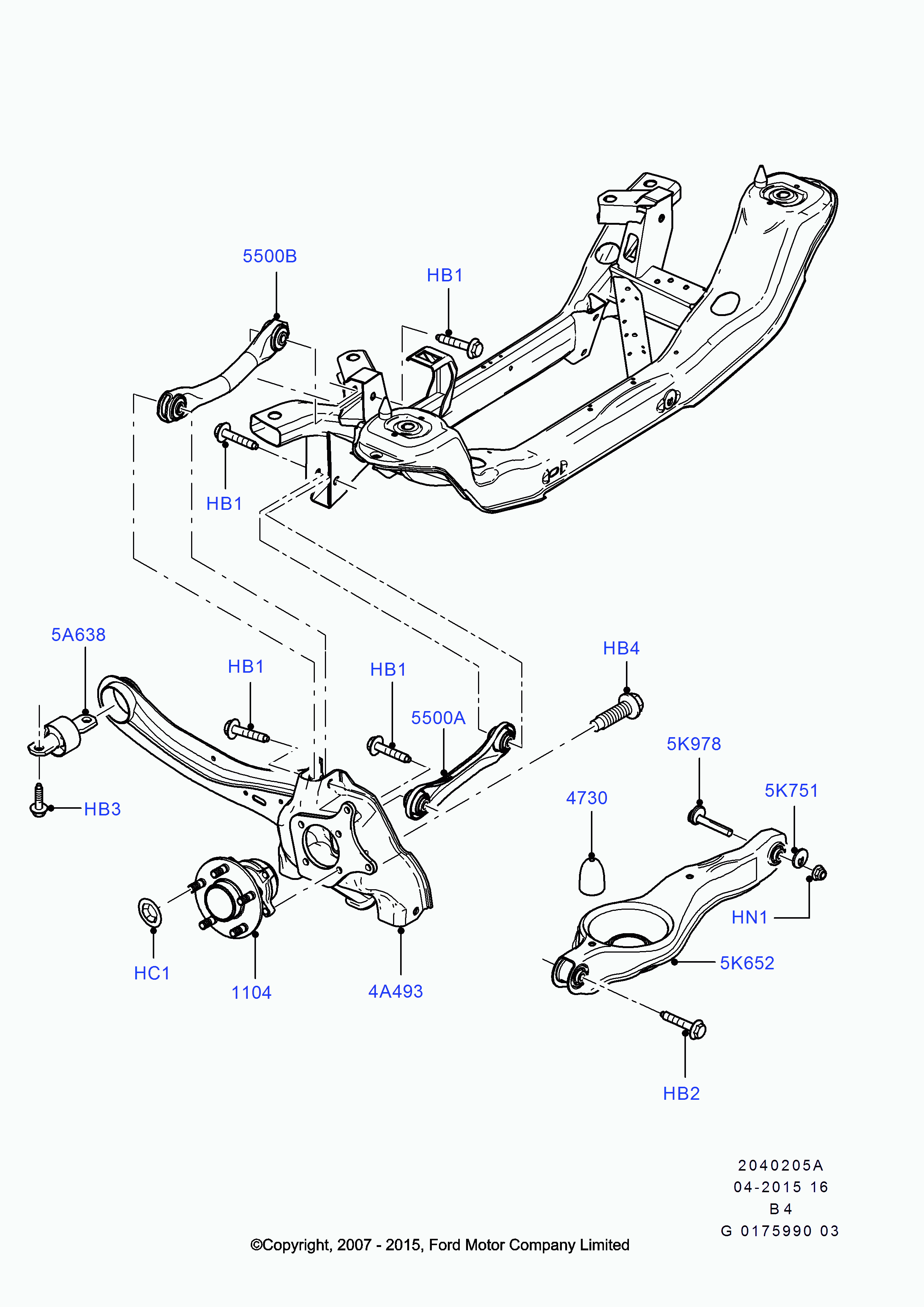 FORD 1 548 460 - Õõtshoob, käändmik parts5.com