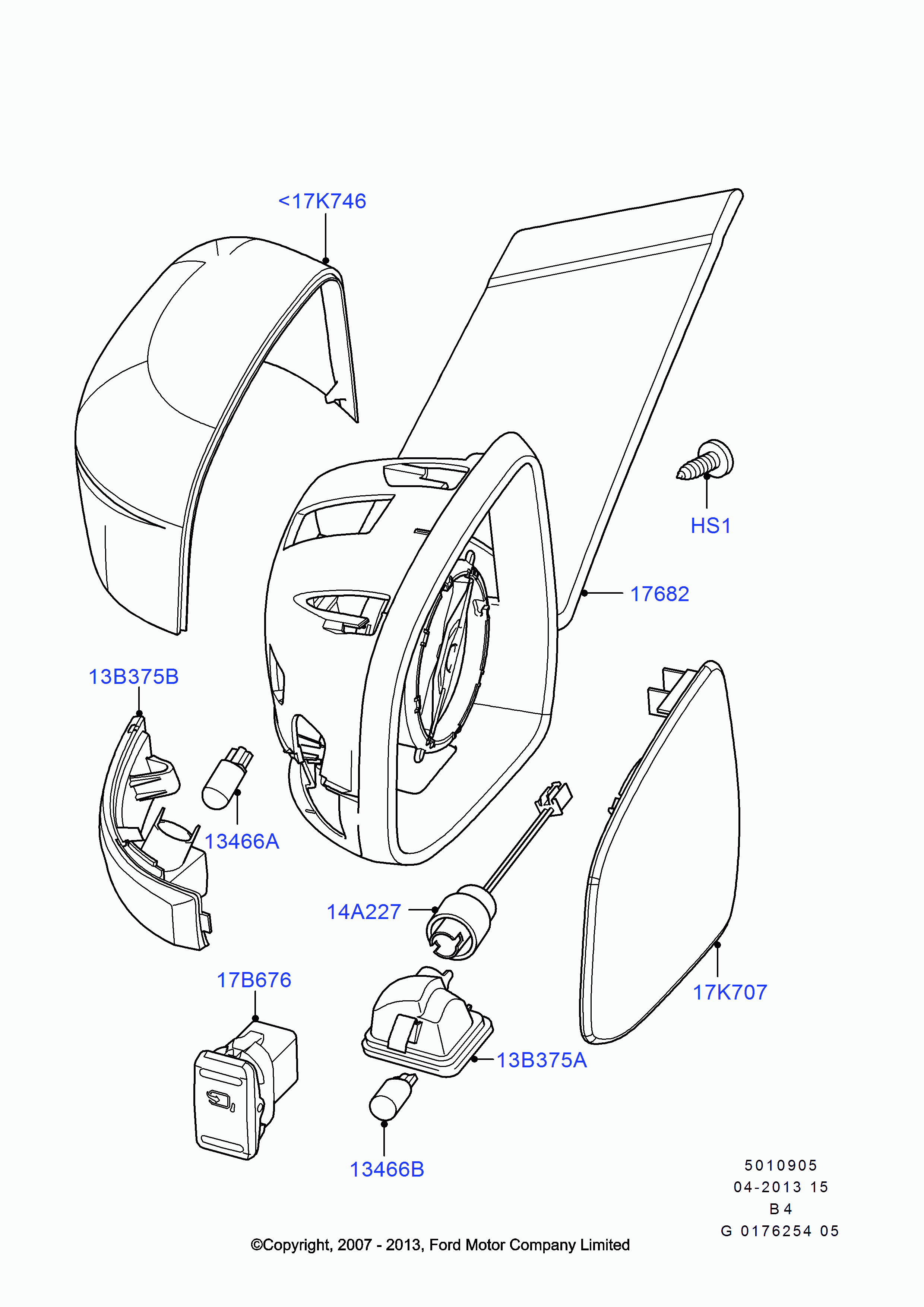 FORD 1538489 - Semnalizator parts5.com