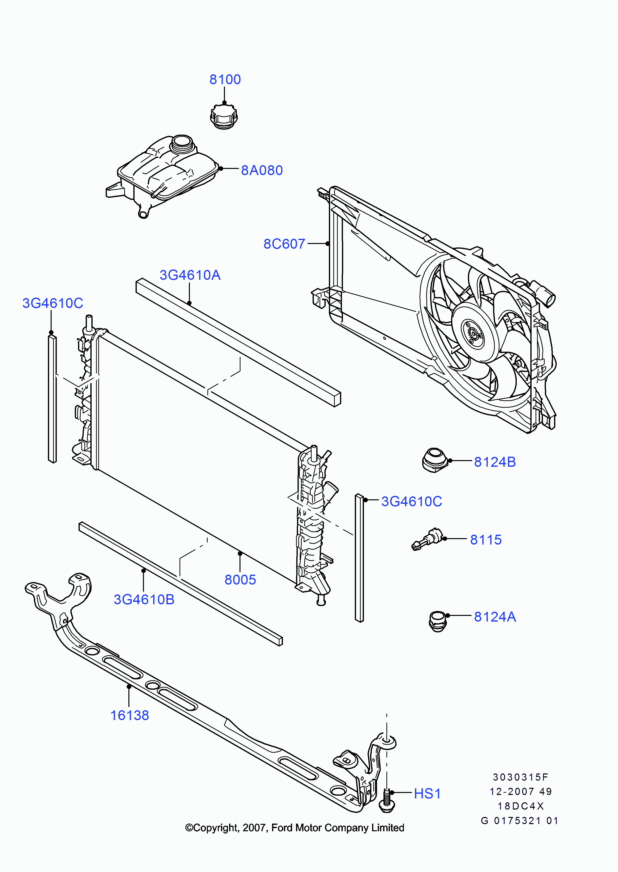 Volvo 1357325 - Radiador, refrigeración del motor parts5.com