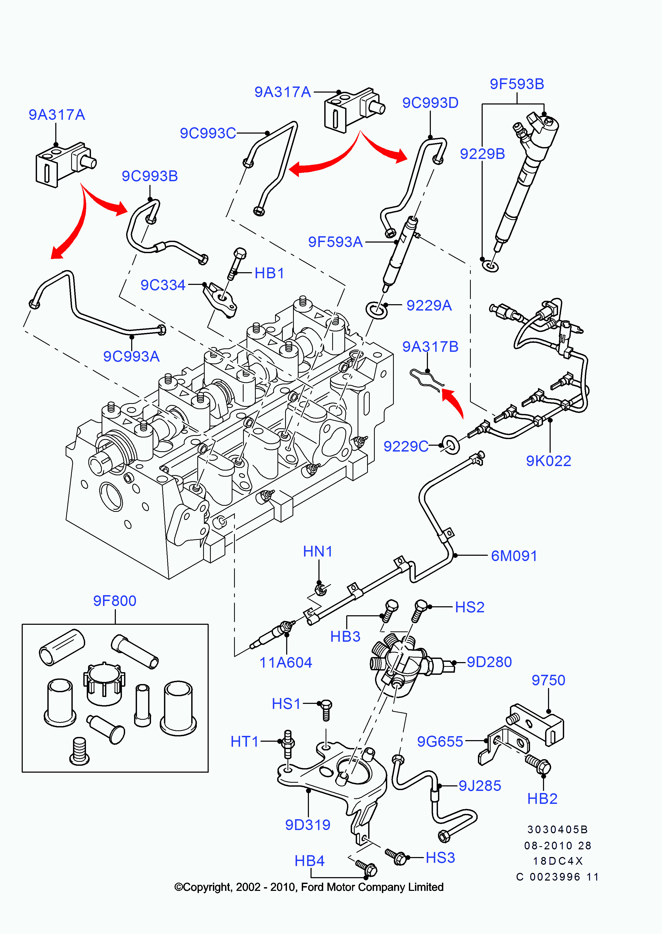 FORD 1745678 - Mecanism tensionare, curea distributie parts5.com