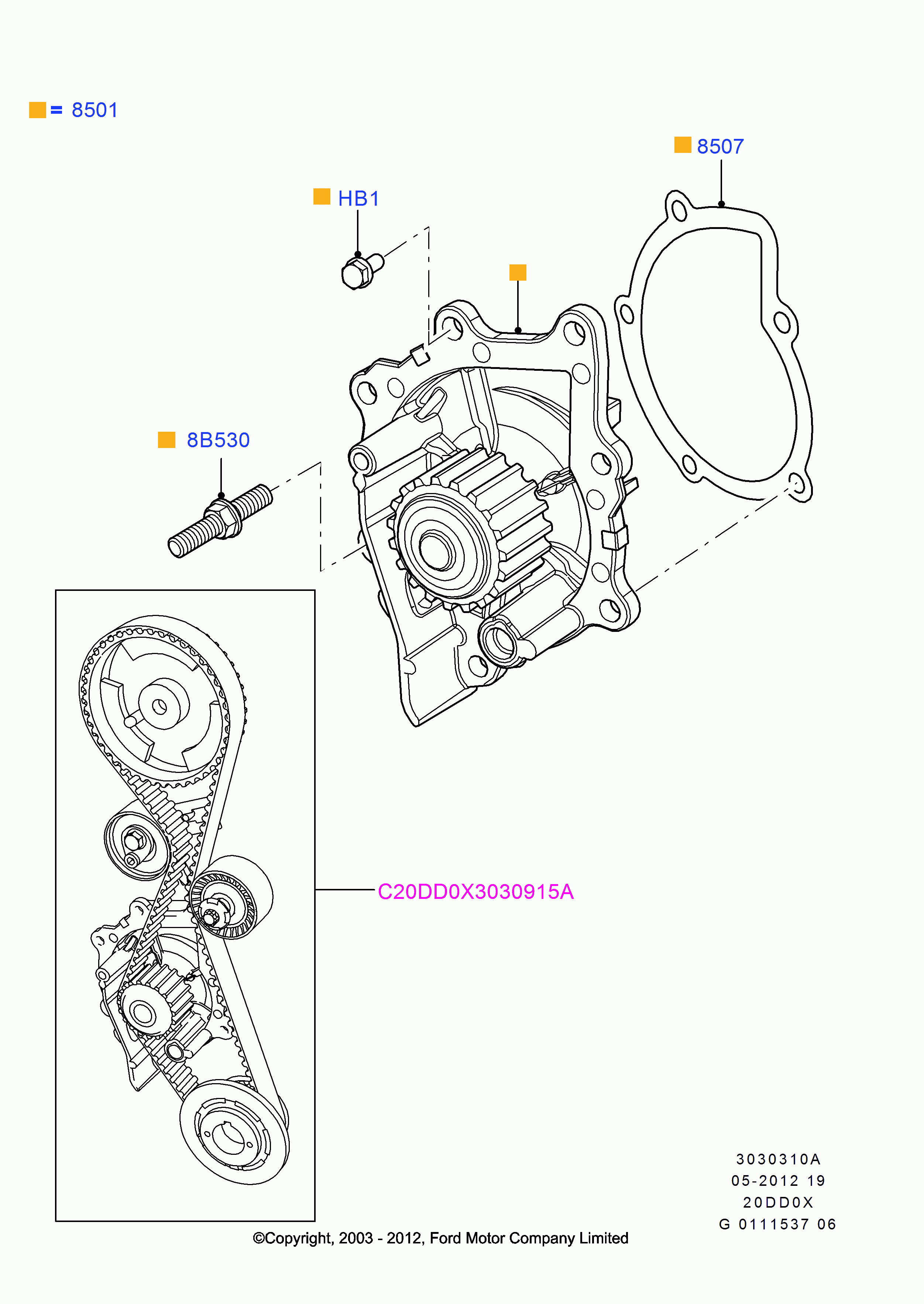 Volvo 1562255 - Bomba de agua parts5.com