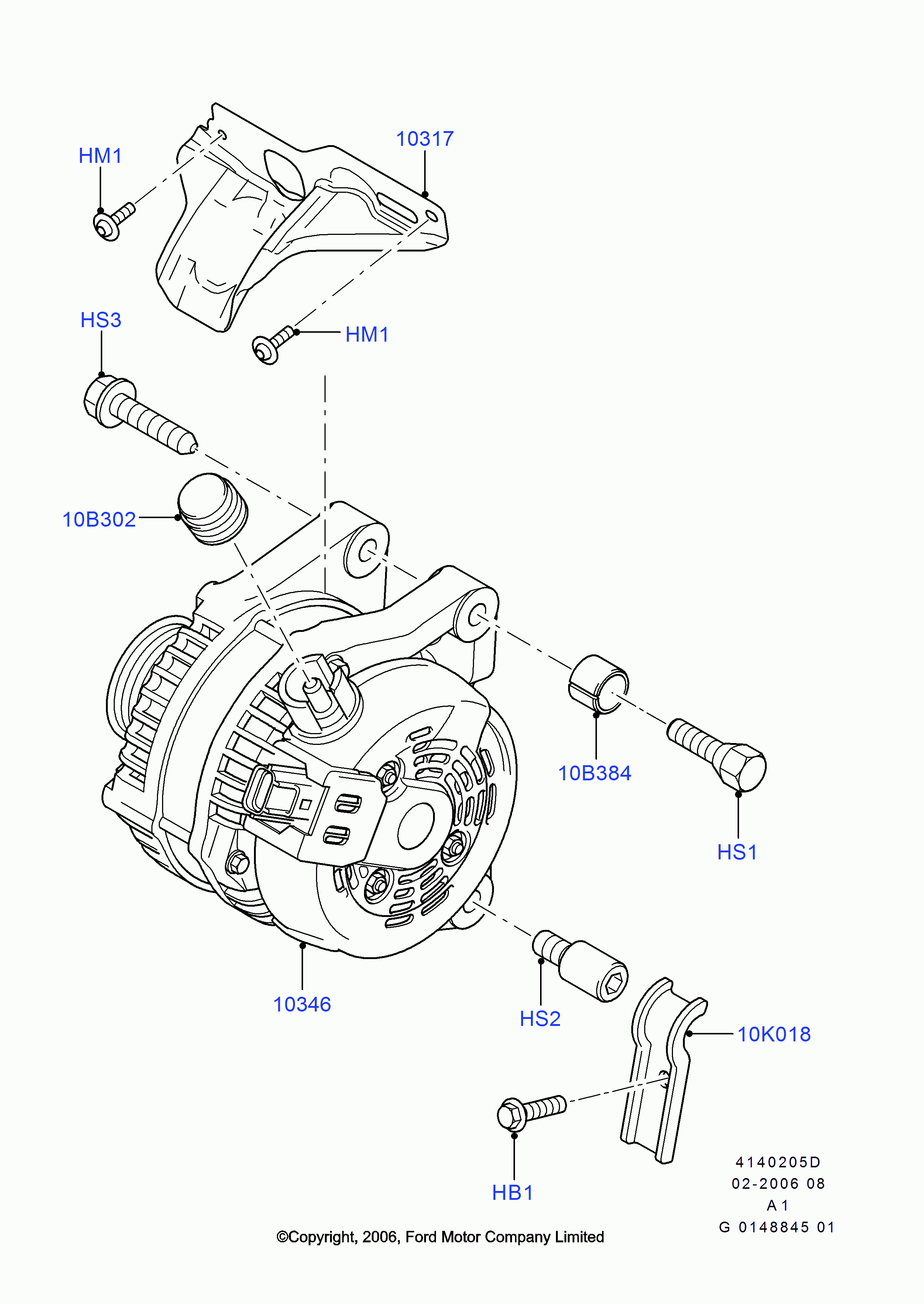 FORD 1 387 927 - Generator / Alternator parts5.com