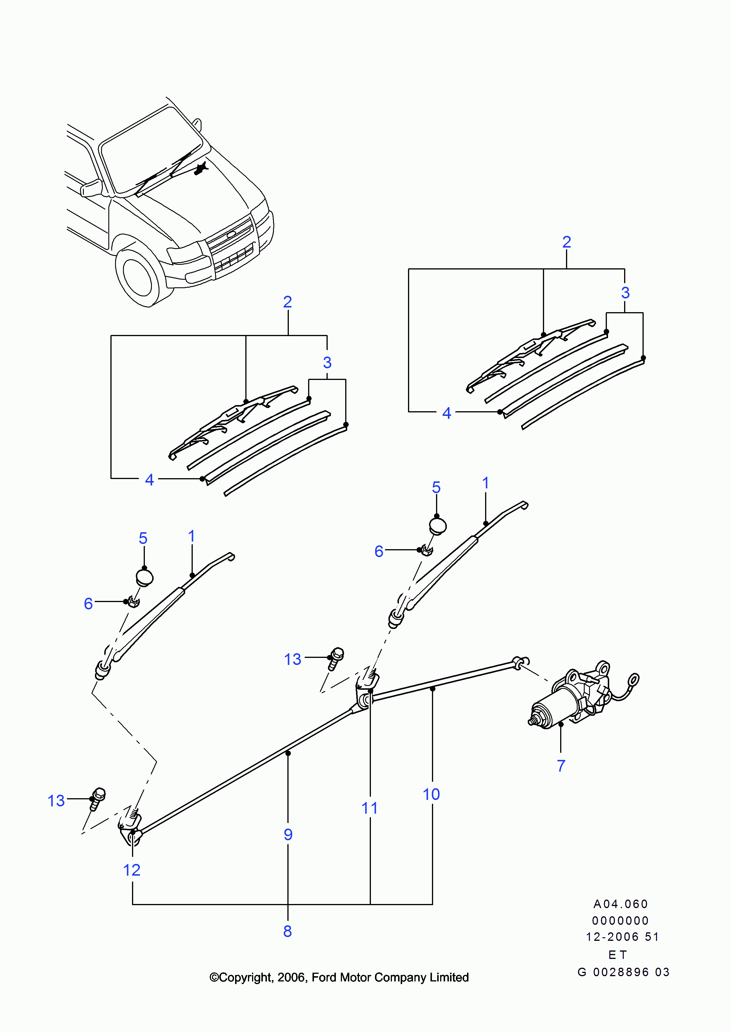 FORD 1 714 326 - Μάκτρο καθαριστήρα parts5.com