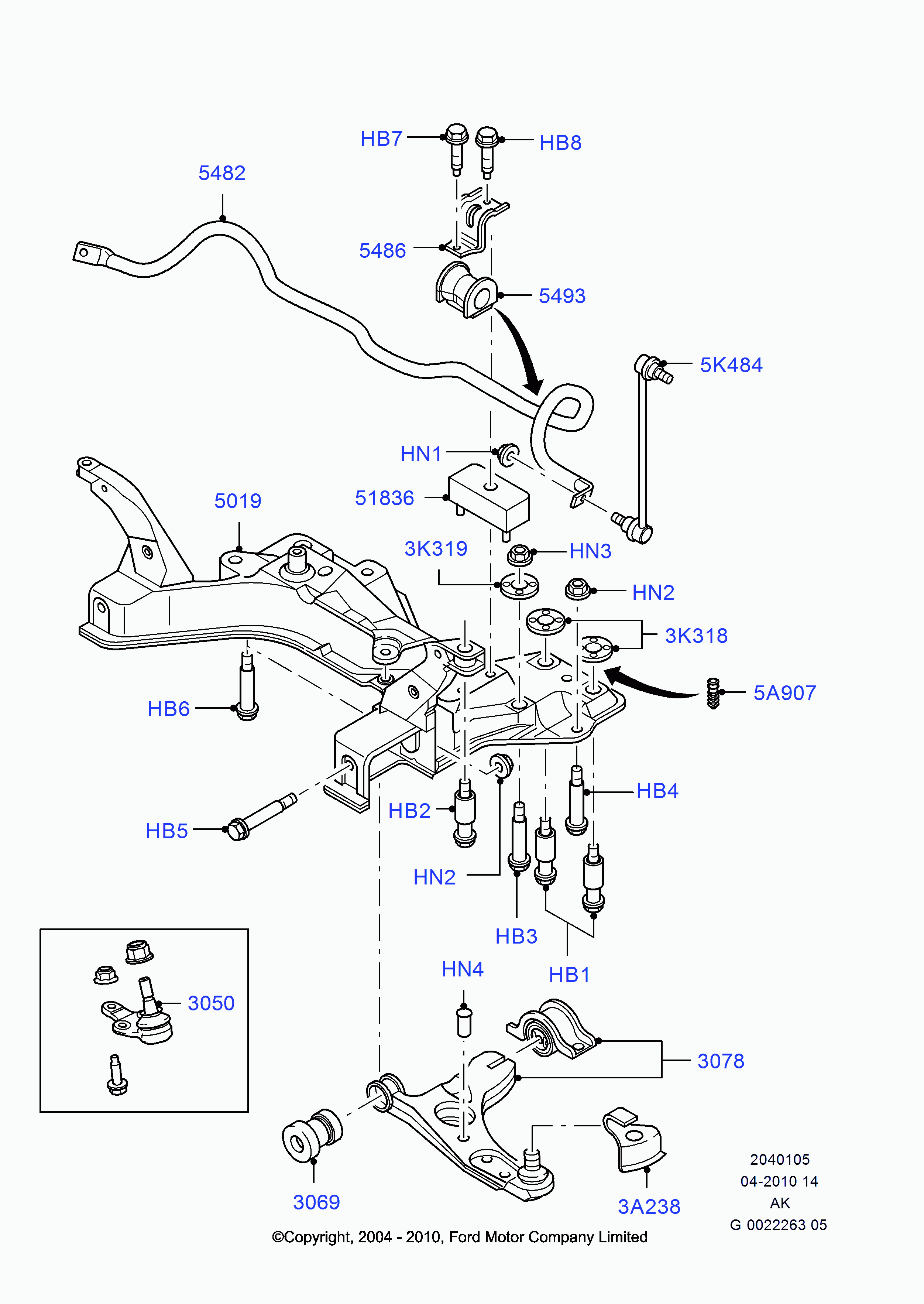 FORD 1679401 - Articulatie sarcina / ghidare parts5.com