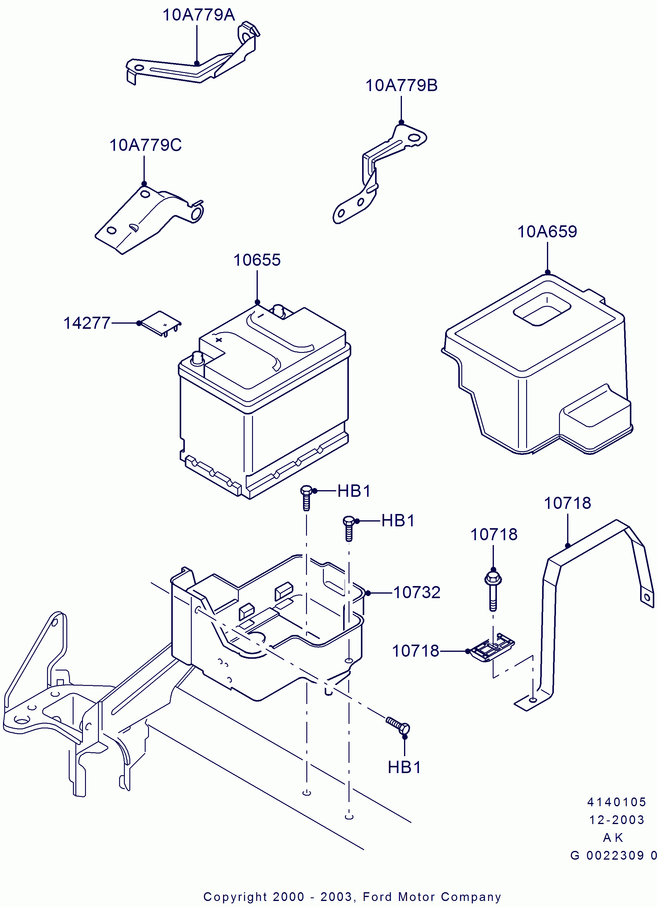 FORD 1672940 - Starter Battery parts5.com