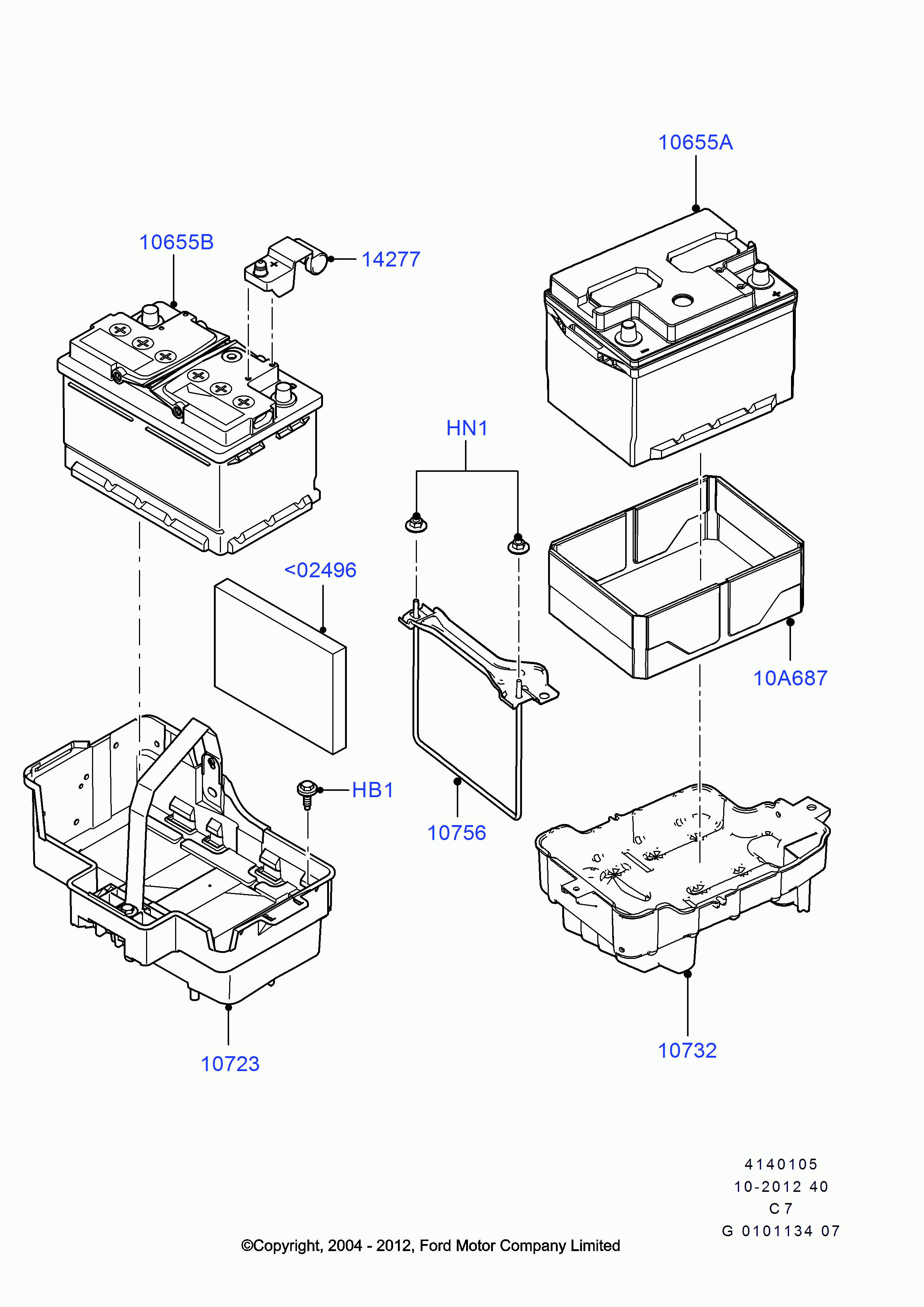 FORD 1672942 - Starter Battery parts5.com