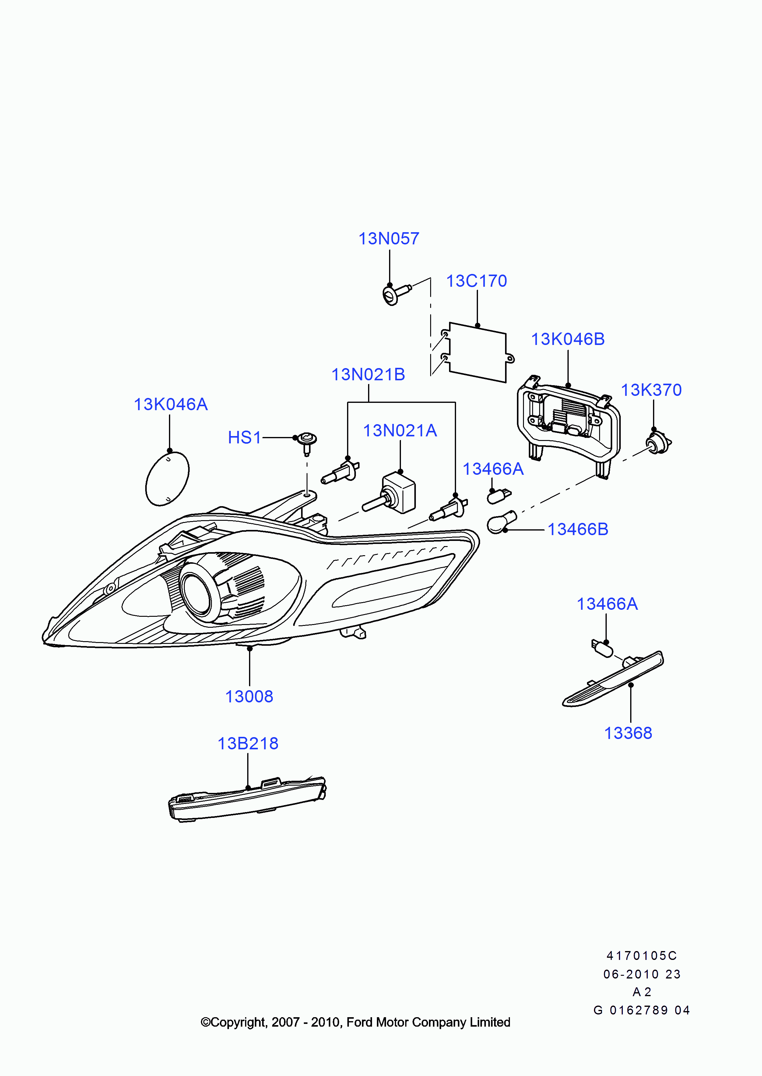 FORD 4 599 268 - Bulb, spotlight parts5.com