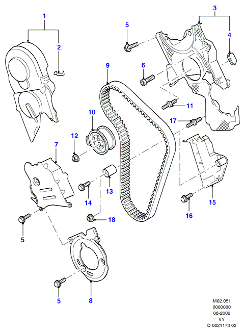 FORD 1 221 491 - Umlenk / Führungsrolle, Zahnriemen parts5.com