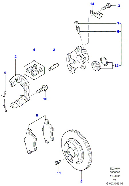 FORD 1151377 - Set placute frana,frana disc parts5.com