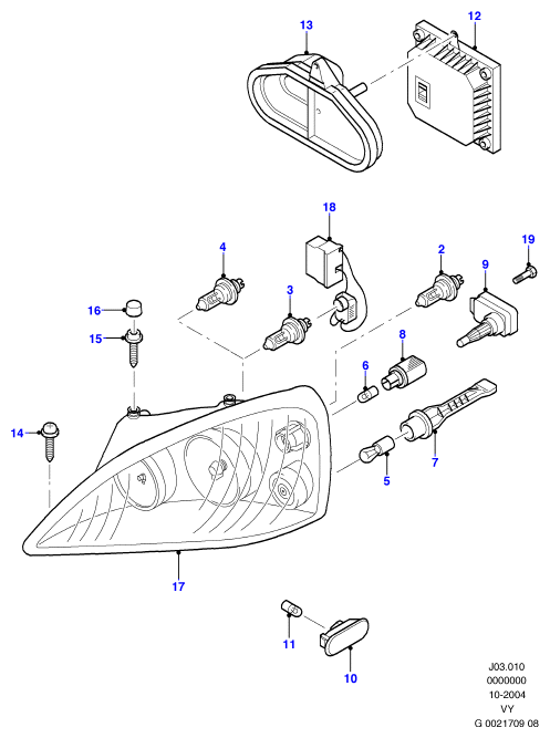 FORD 1109206 - Крушка с нагреваема жичка, главни фарове parts5.com