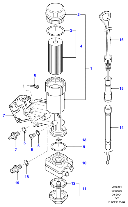 FORD 1 106 831 - Radiator ulei, ulei motor parts5.com