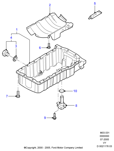 FORD 1 459 212 - Tapón roscado, colector de aceite parts5.com