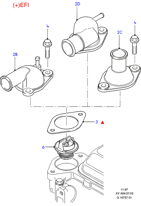 Opel 1452357 - Termostato, refrigerante parts5.com