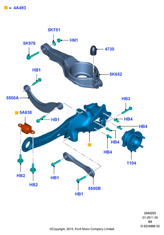 FORD 1752565 - Track Control Arm parts5.com