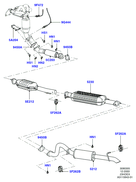 FORD 4661392 - Lambda Sensor parts5.com