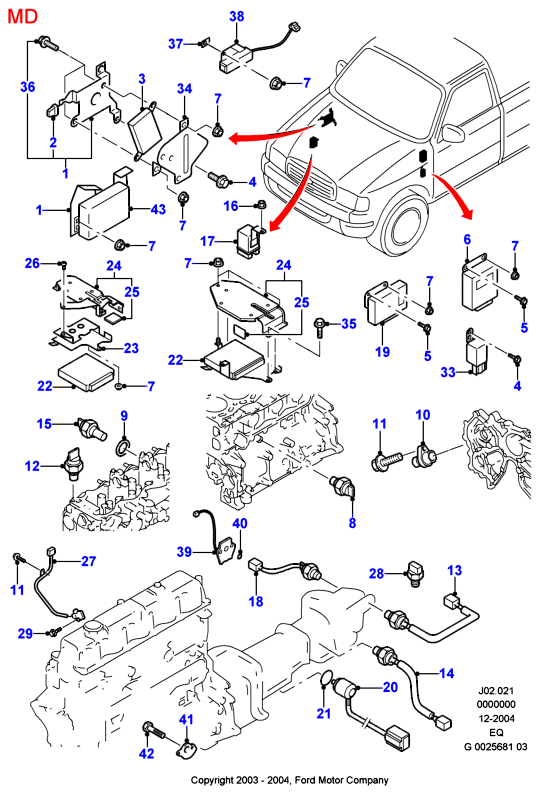 FORD 2029384 - Capteur, pression d'huile parts5.com