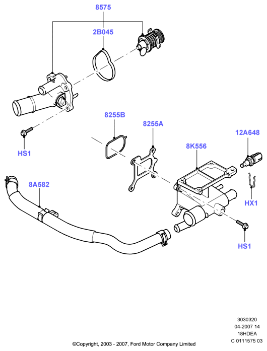 FORD 1 892 398 - Snímač teploty chladiacej kvapaliny parts5.com