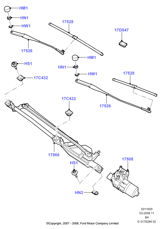 FORD 1738871 - Wiper Blade parts5.com